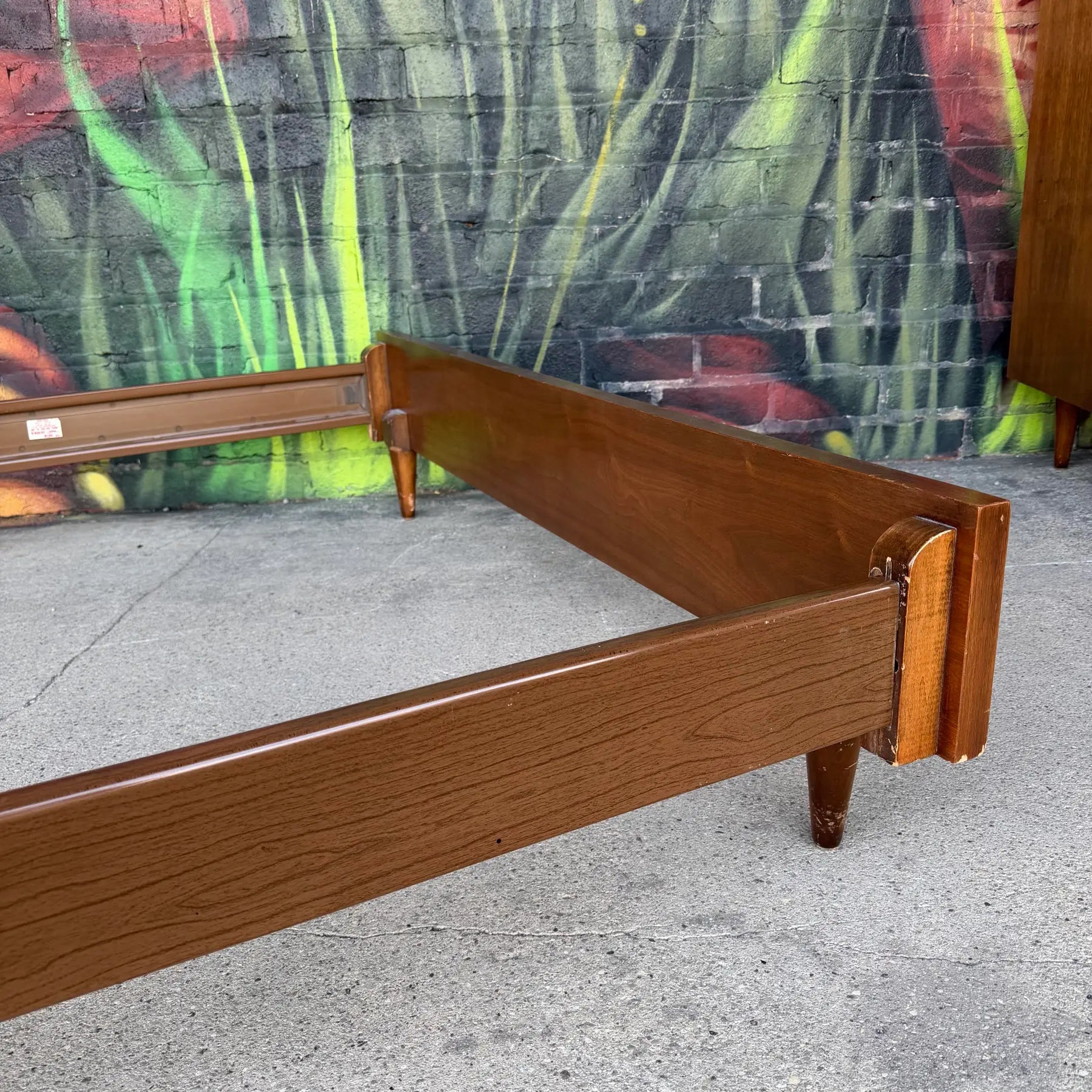 American of Martinsville Full Size Bed Frame Mid Century Modern