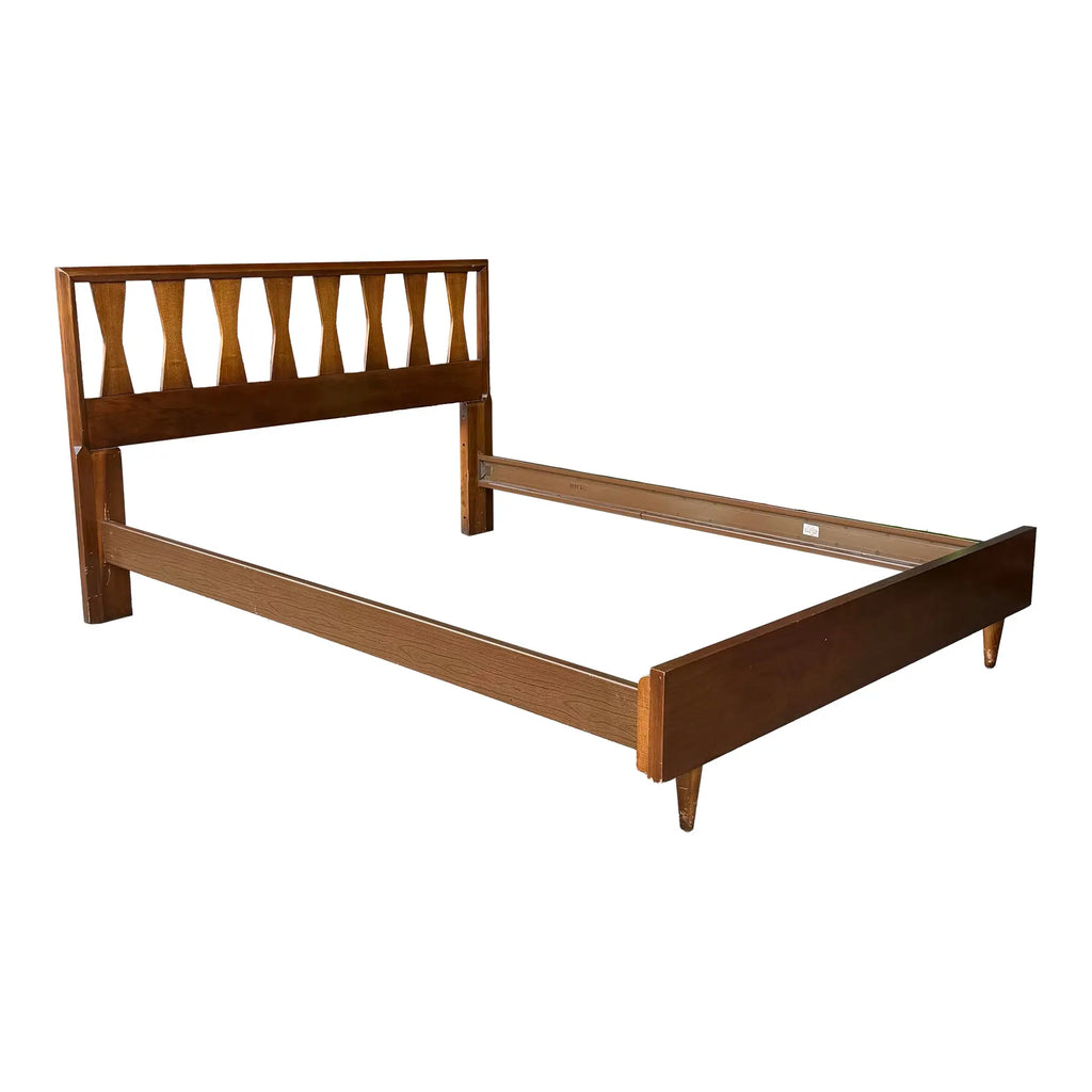 American of Martinsville Full Size Bed Frame Mid Century Modern