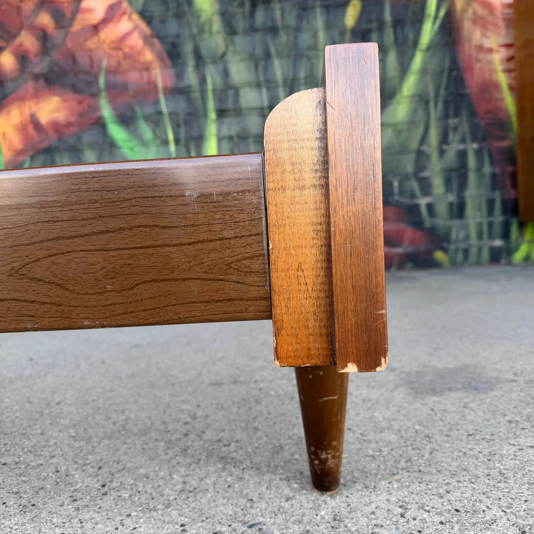 American of Martinsville Full Size Bed Frame Mid Century Modern