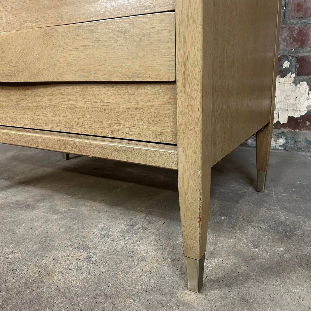 American of Martinsville Travertine Marble Top Chest