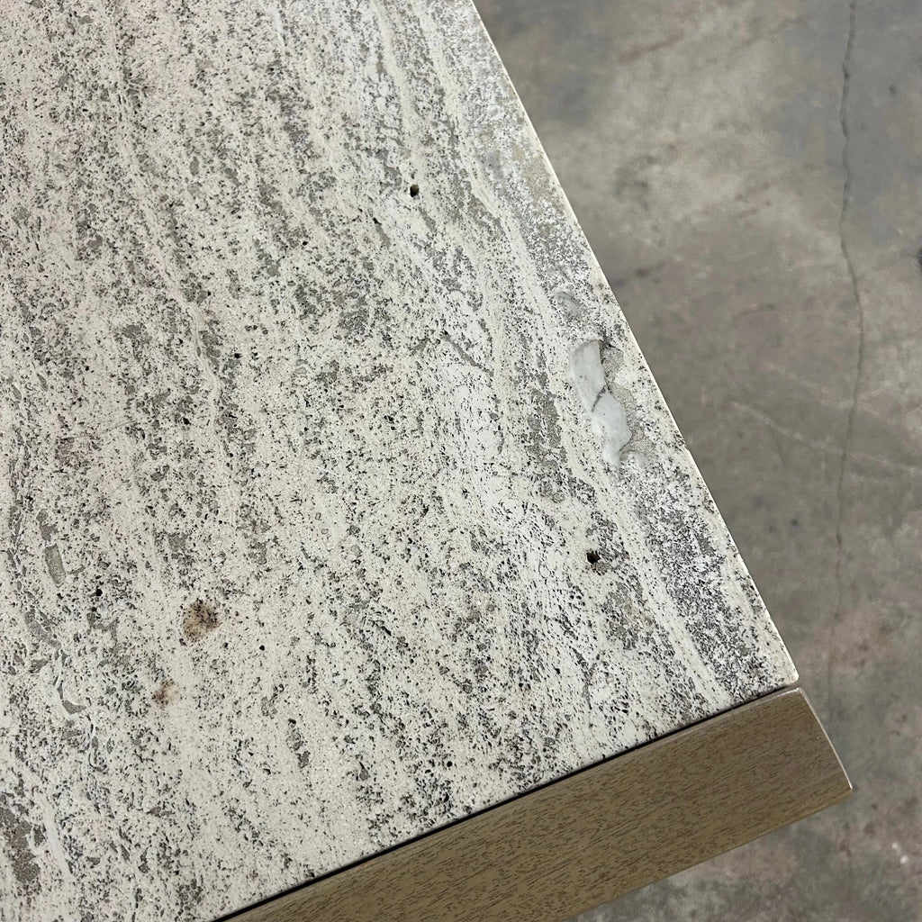 American of Martinsville Travertine Marble Top Chest