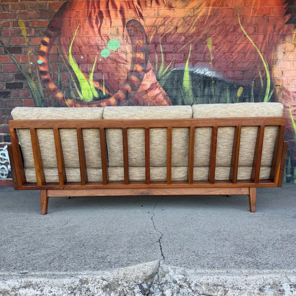 American Studio Solid Walnut Arden Riddle Sofa Mid Century Modern