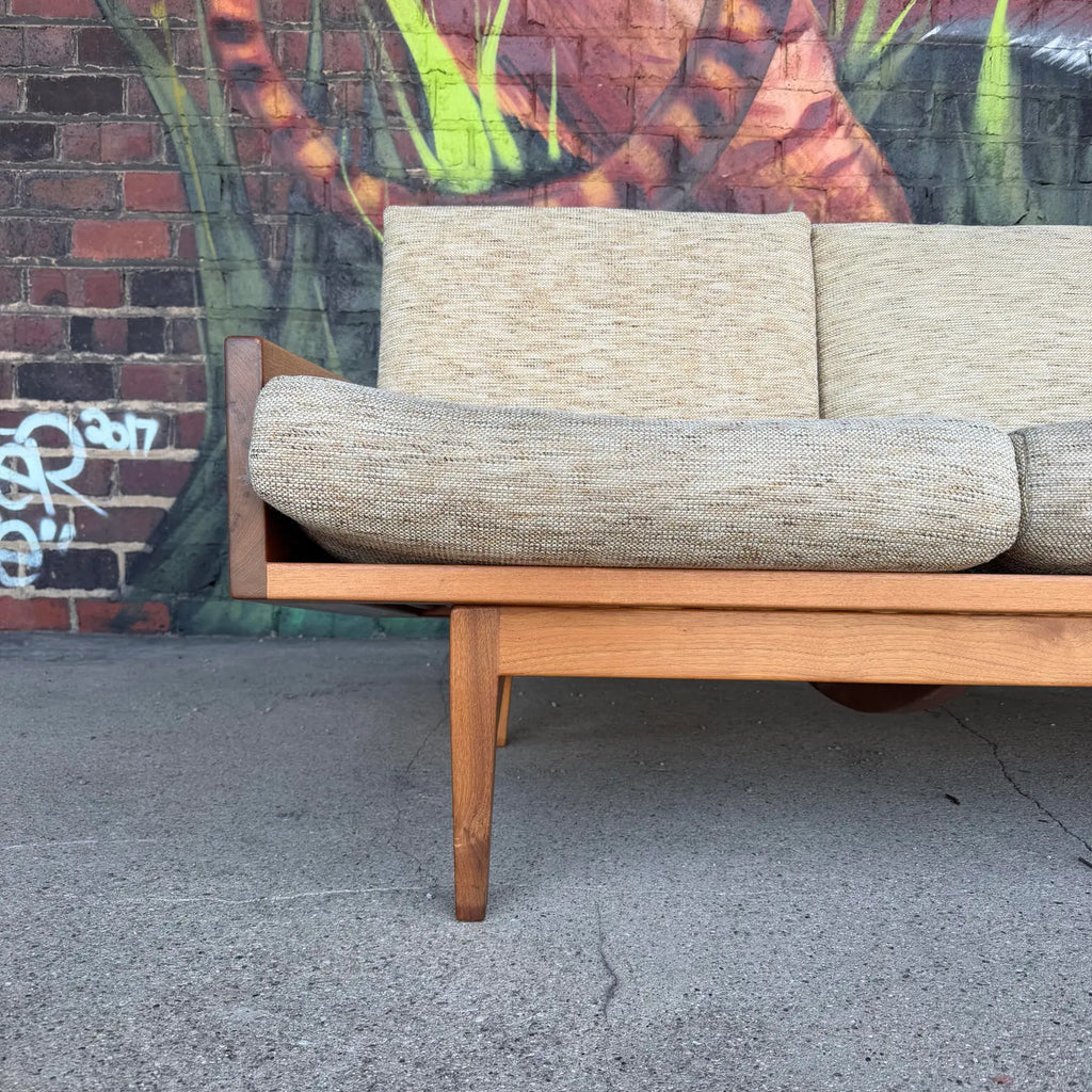 American Studio Solid Walnut Arden Riddle Sofa Mid Century Modern