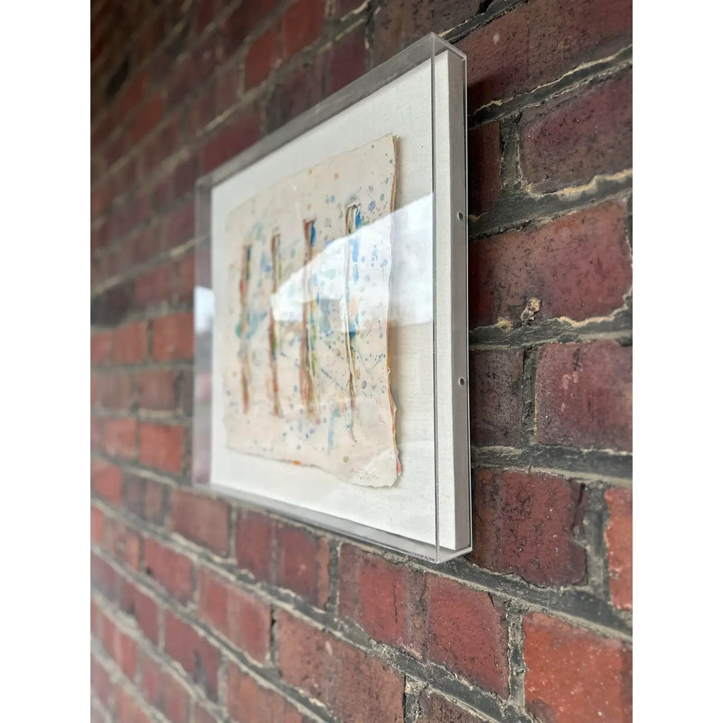 Anne Taylor Mixed Media Artwork, “Summer Song” (1989) – Framed in Acrylic Box