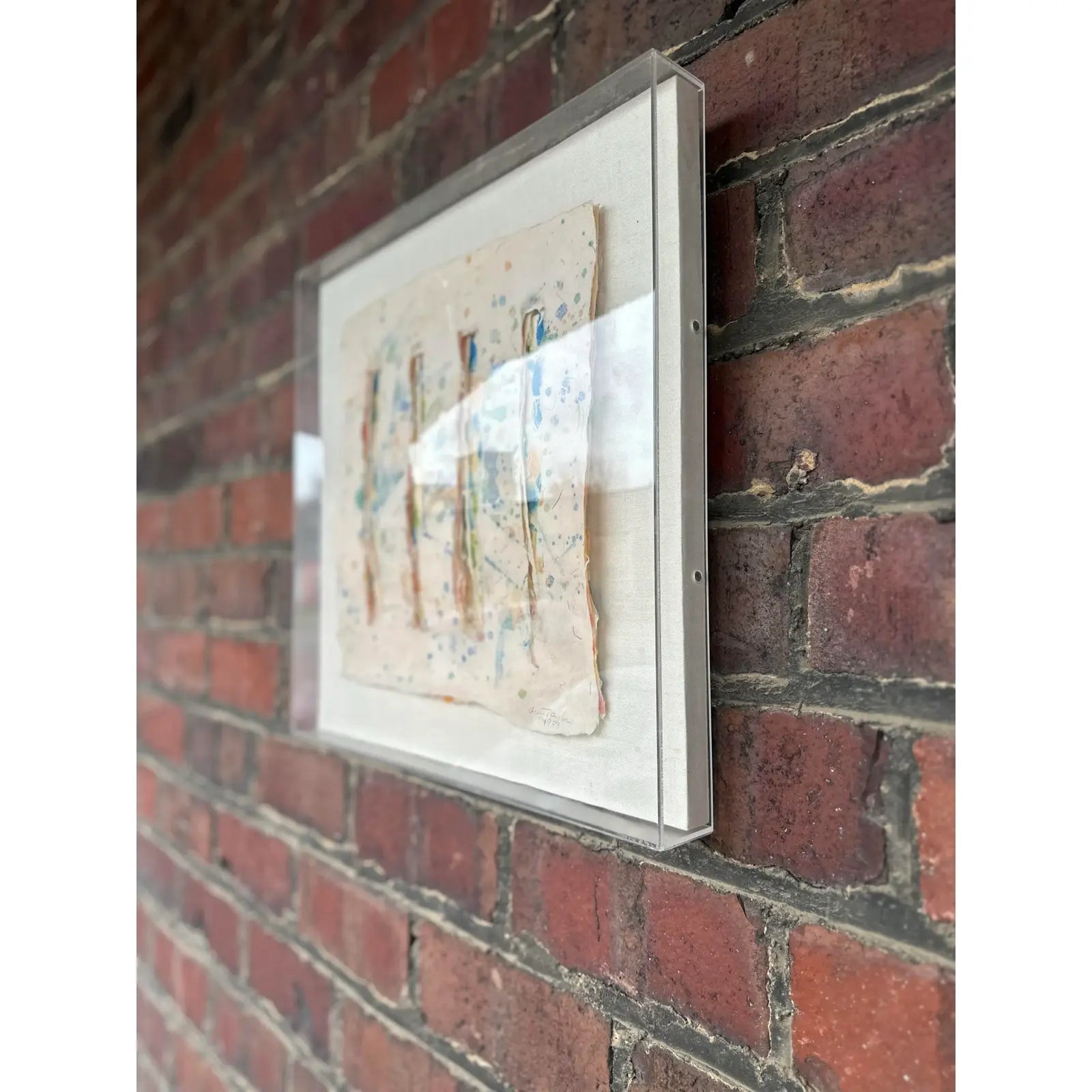 Anne Taylor Mixed Media Artwork, “Summer Song” (1989) – Framed in Acrylic Box