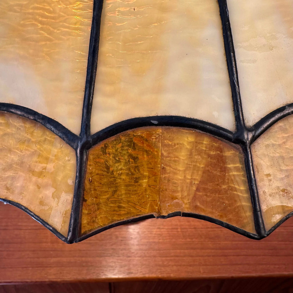 Antique Stained Glass Tiffany Style Table Lamp