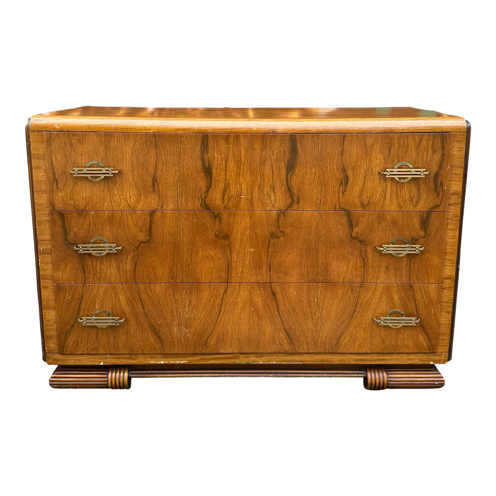 Art Deco Rosewood Waterfall Edge Chest of Drawers