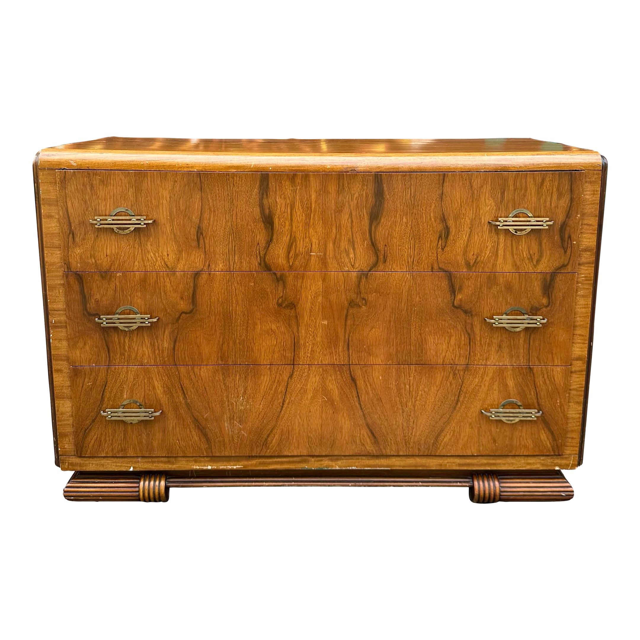 Art Deco Rosewood Waterfall Edge Chest of Drawers