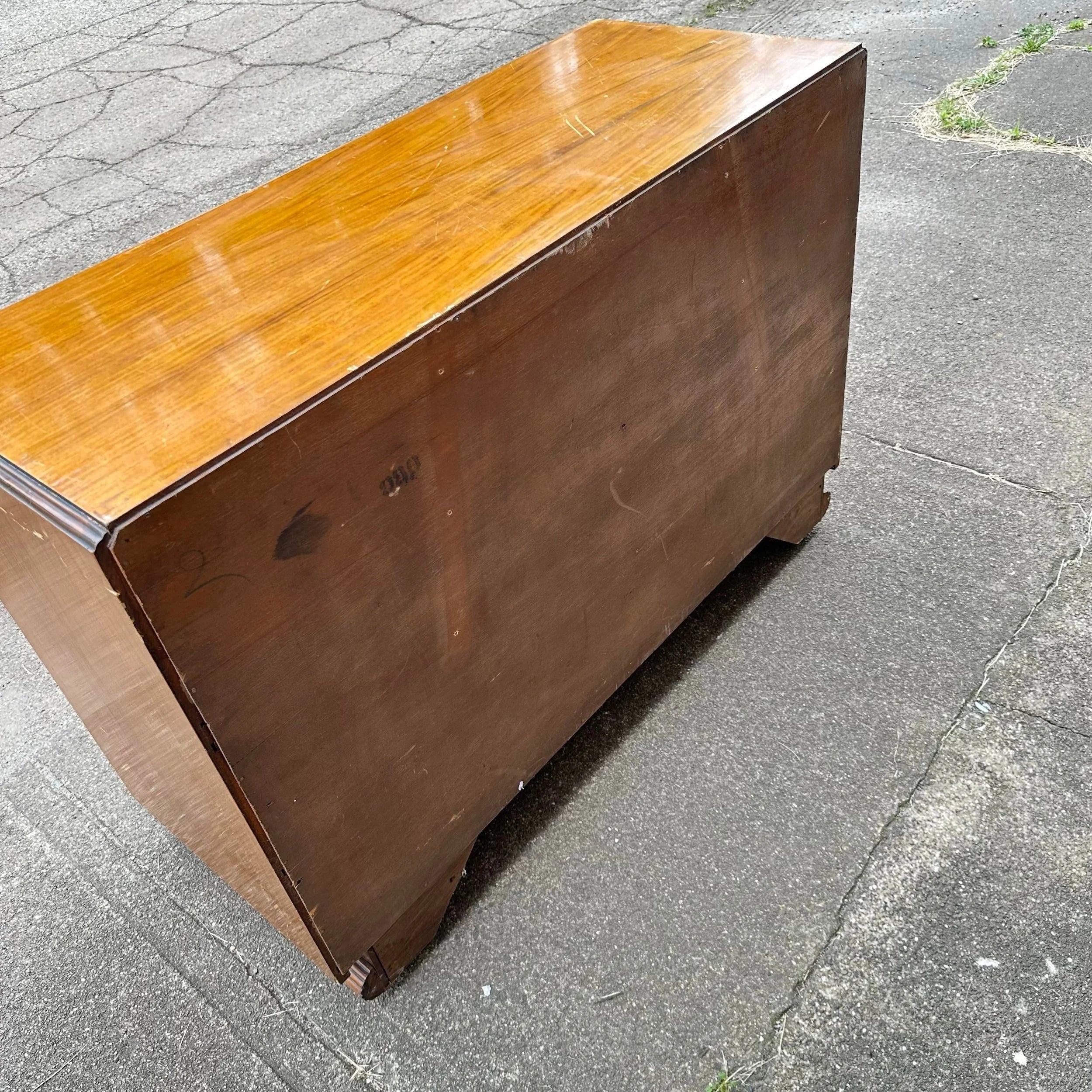 Art Deco Rosewood Waterfall Edge Chest of Drawers
