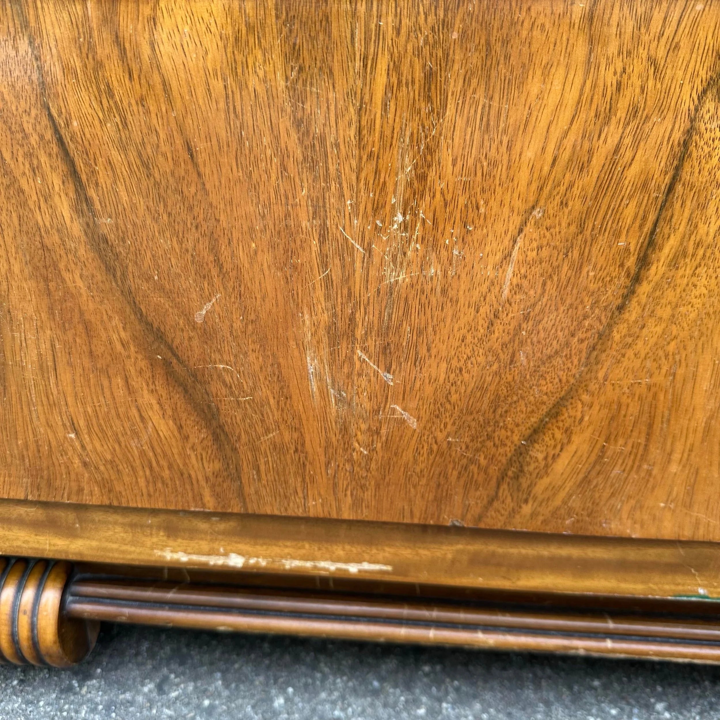 Art Deco Rosewood Waterfall Edge Chest of Drawers