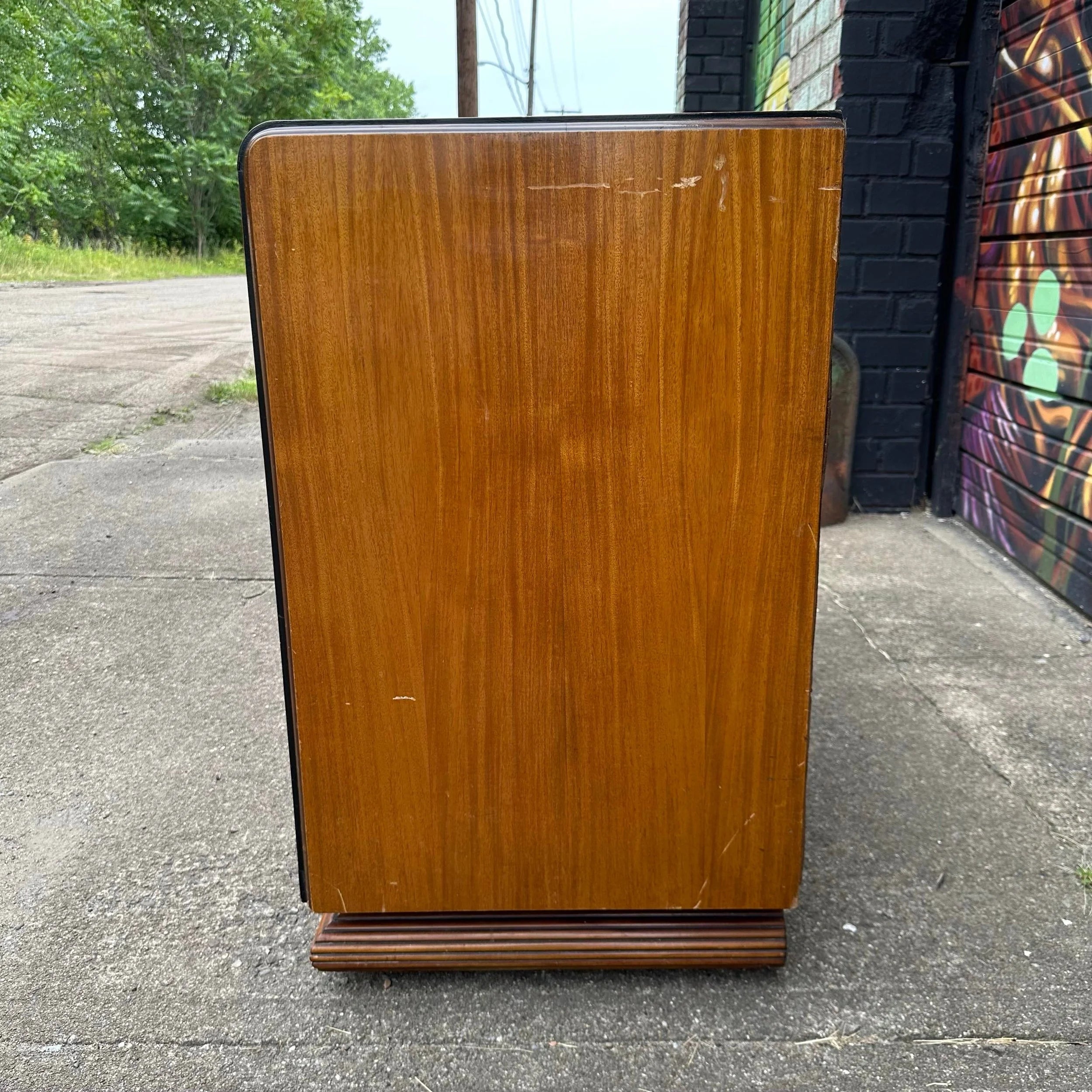Art Deco Rosewood Waterfall Edge Chest of Drawers