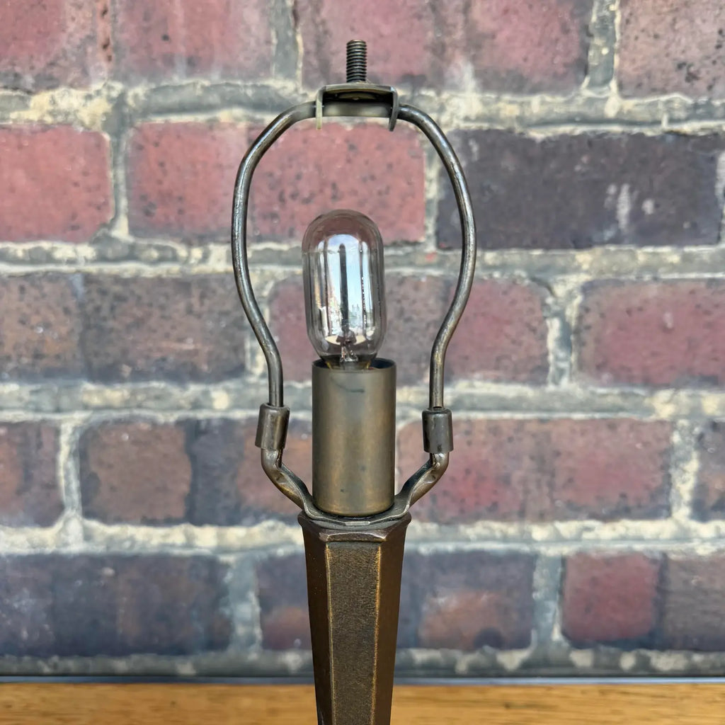 Art Nouveau Stained Glass Floral Table Lamp