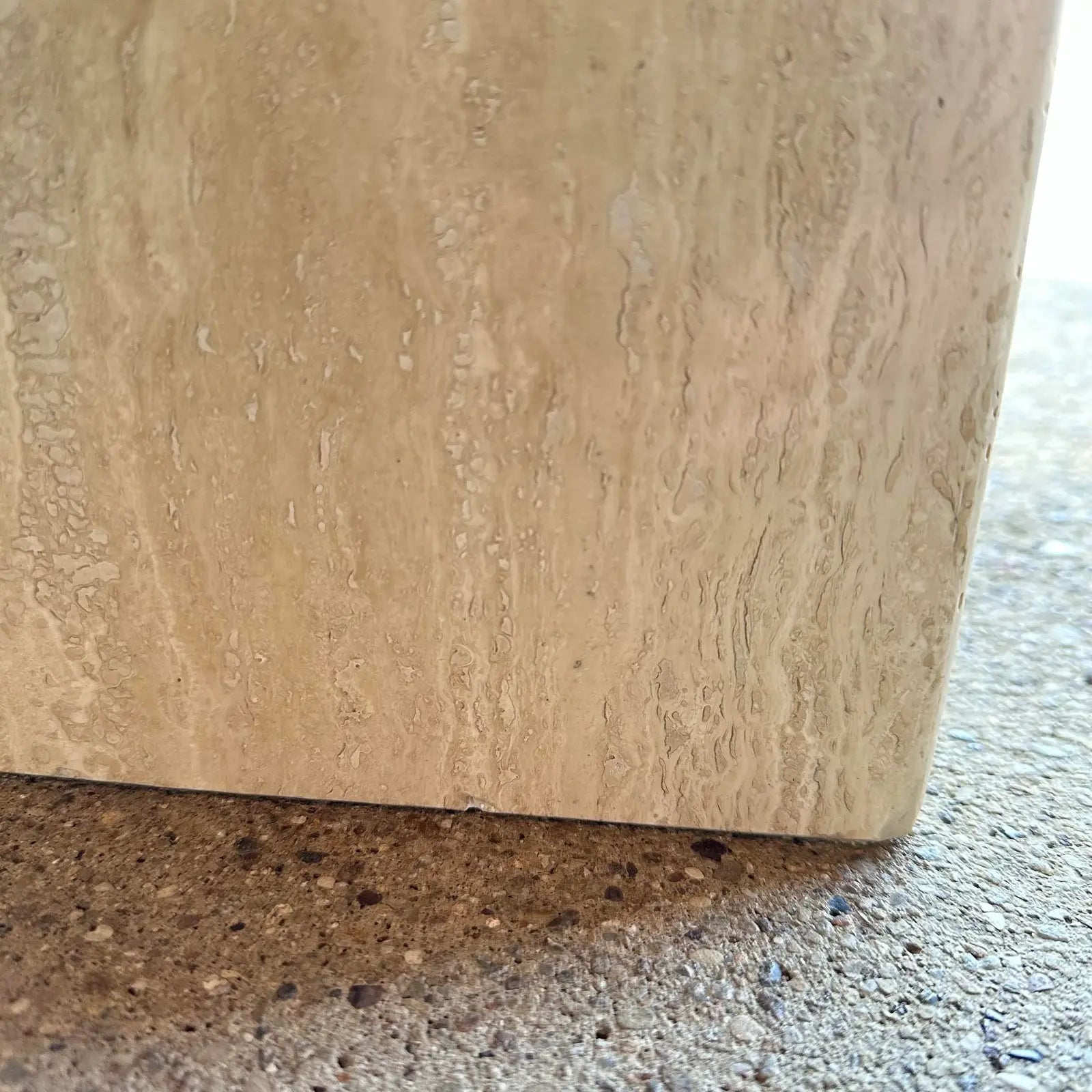 Artedi Marble and Brass Console Table