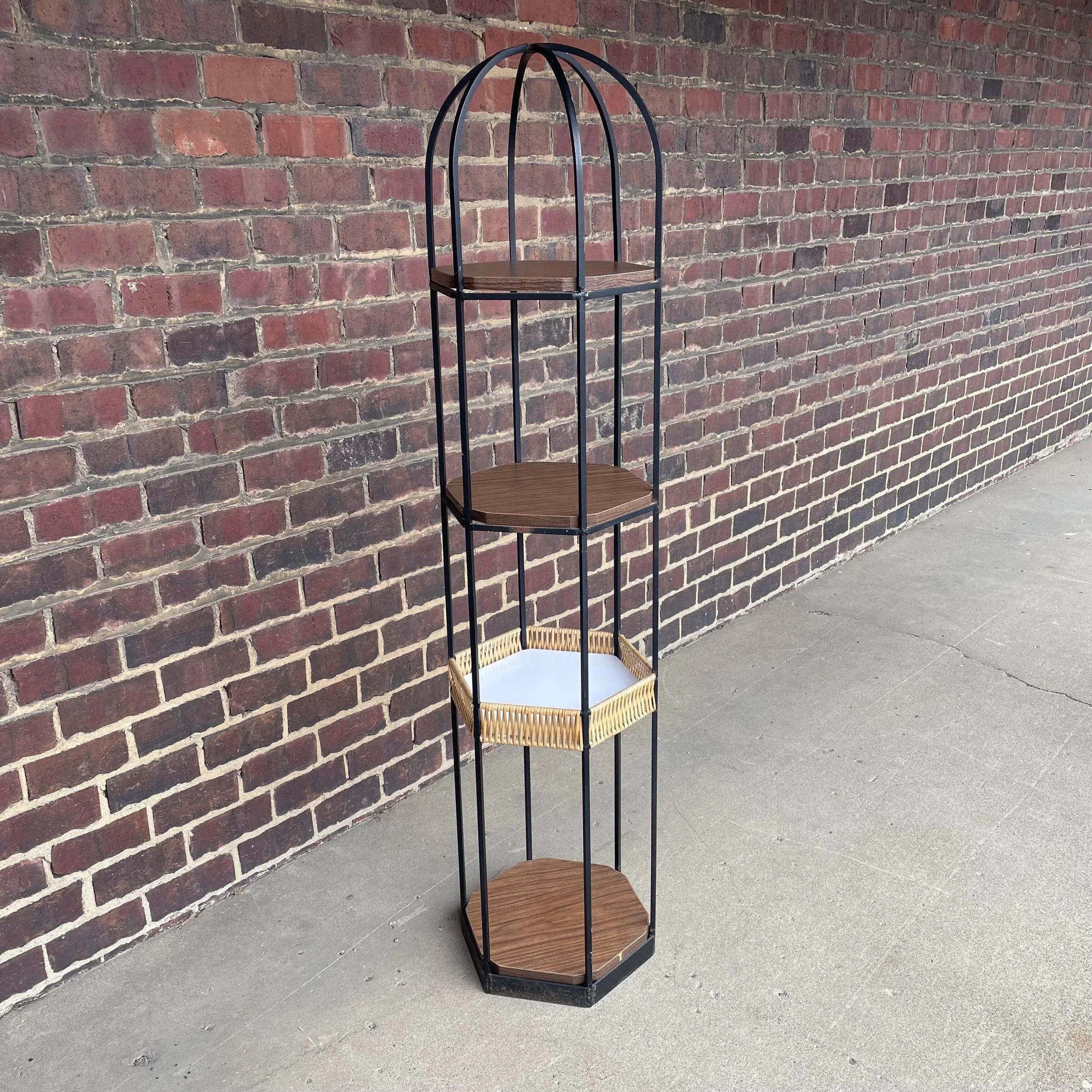 Arthur Umanoff Curio Stand Etagere Display Shelf Mid Century Modern