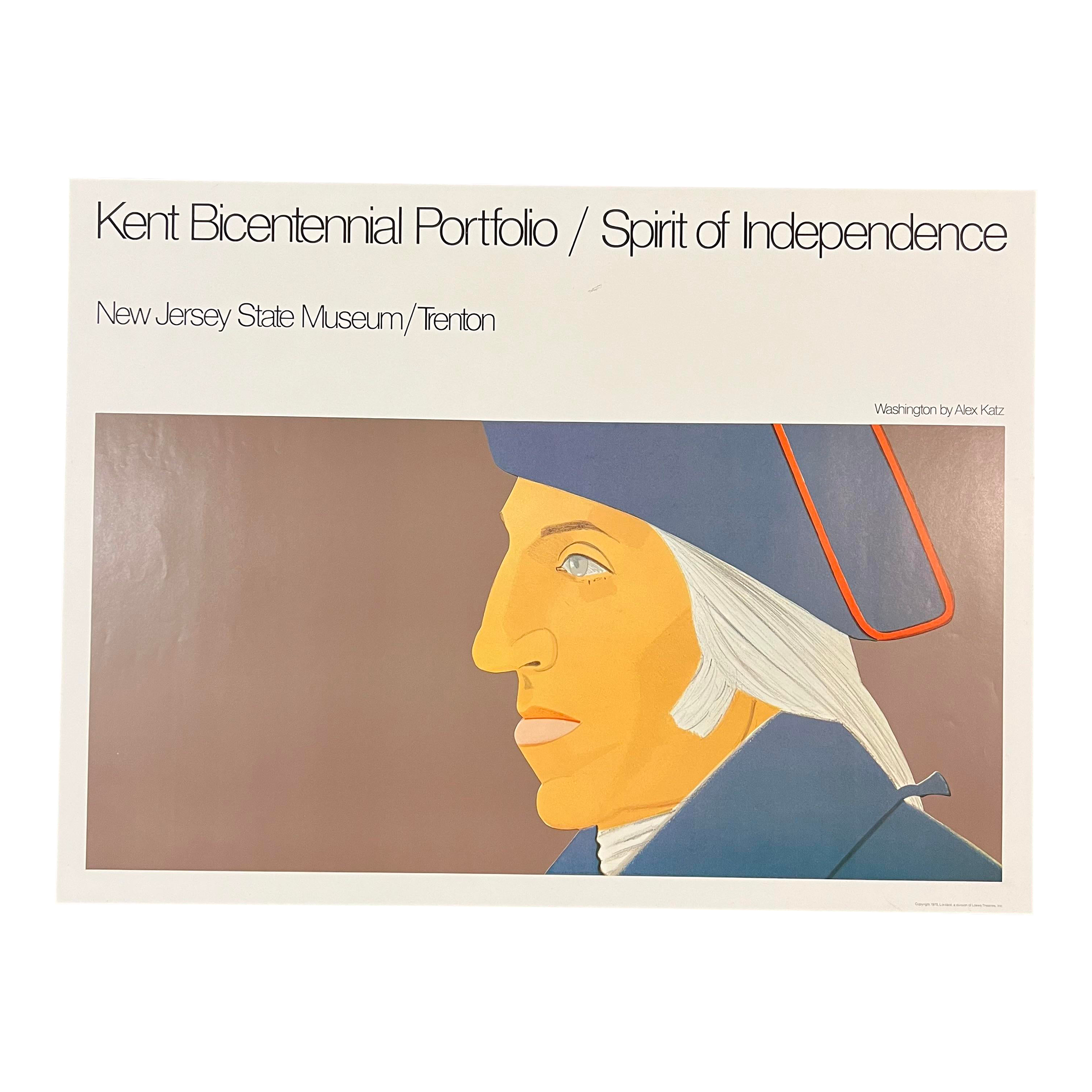 Ashley Katz, George Washington From Kent Bicentennial Portfolio: Spirit of Independence 1975 Poster