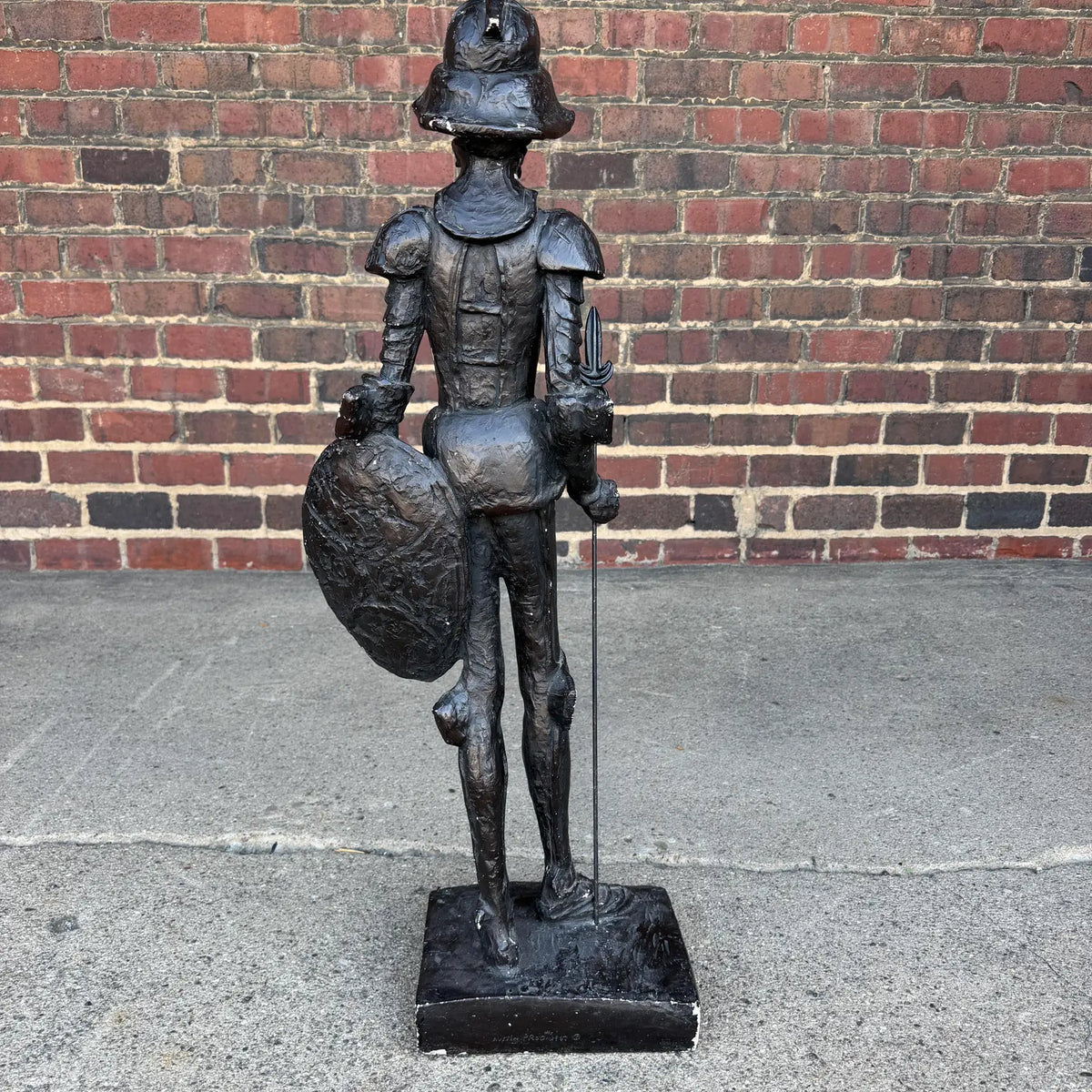 Austin Productions Mid Century Don Quixote Statue 1967
