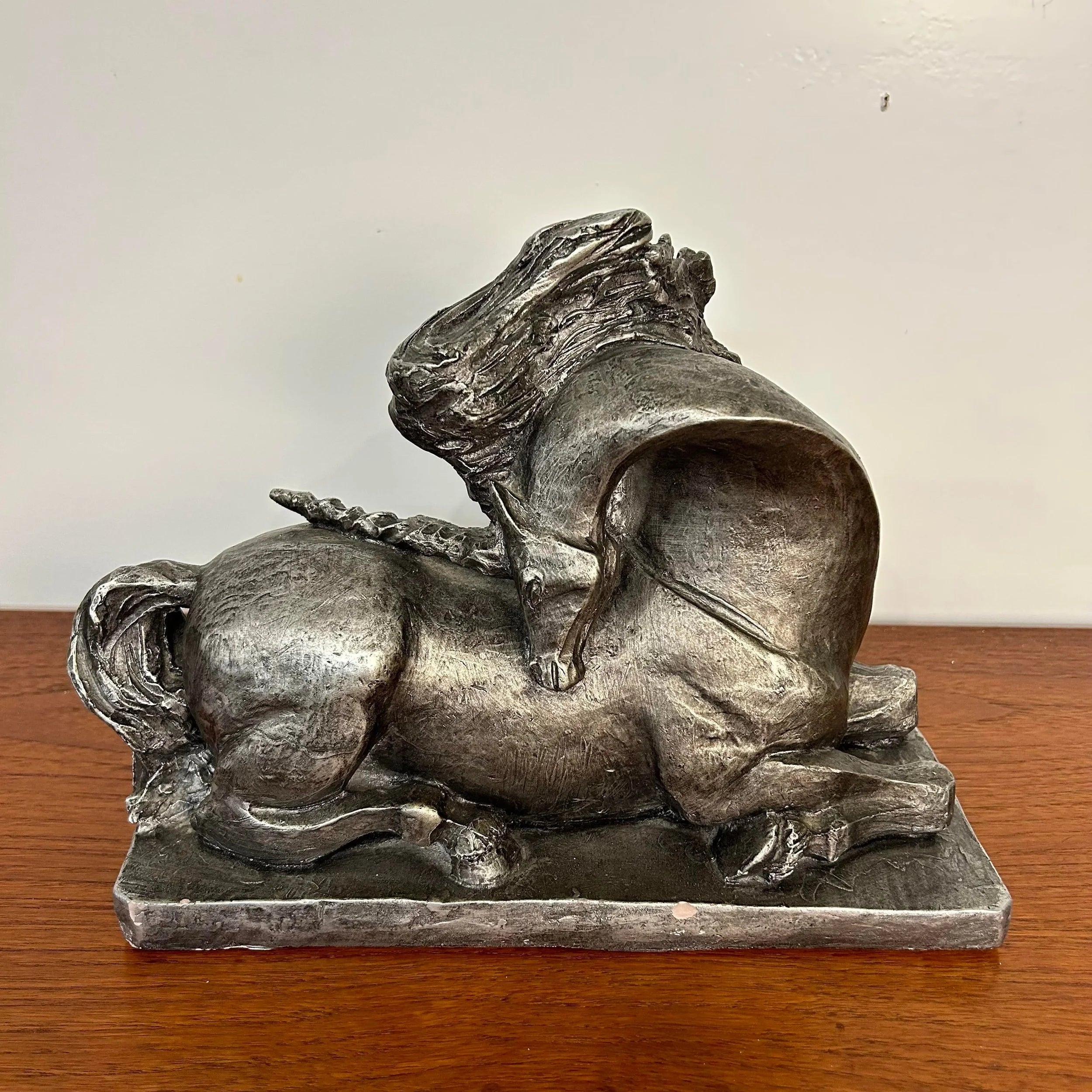 Austin Productions Unicorn Horse Sculpture 1980