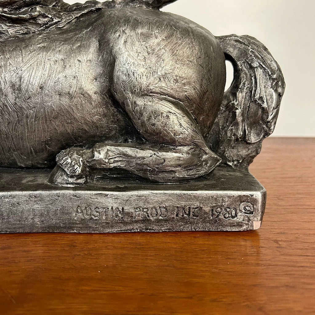 Austin Productions Unicorn Horse Sculpture 1980