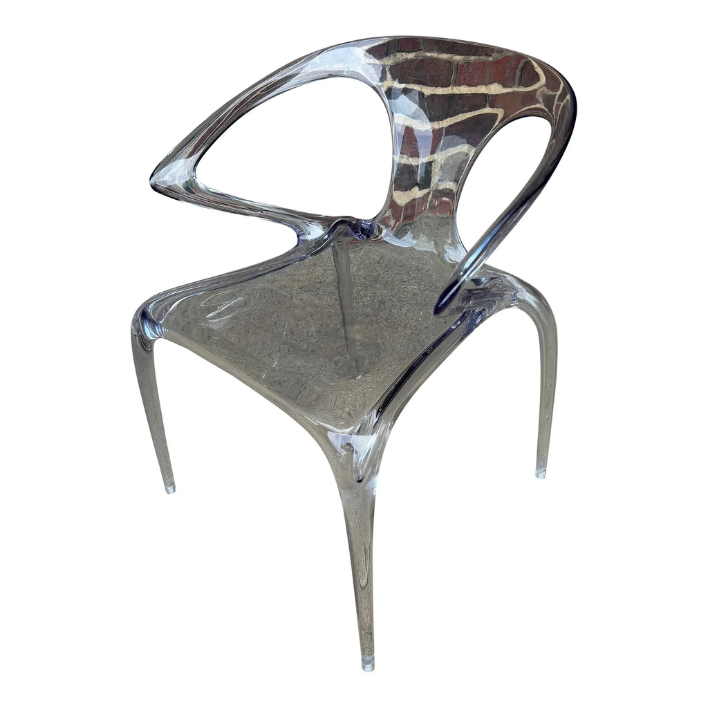 Ava Lucite Modern Armchair by Song Wen Zhong for Roche Bobois