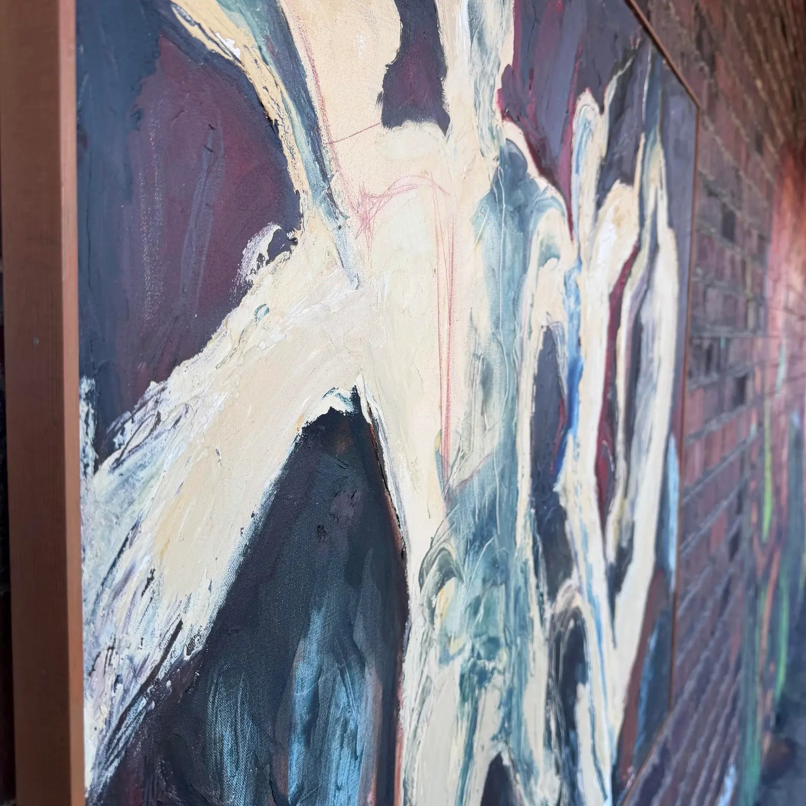 Barbra White Abstract Figural Painting Painting