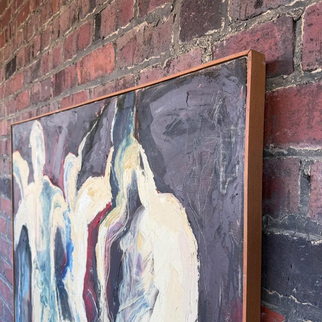 Barbra White Abstract Figural Painting Painting