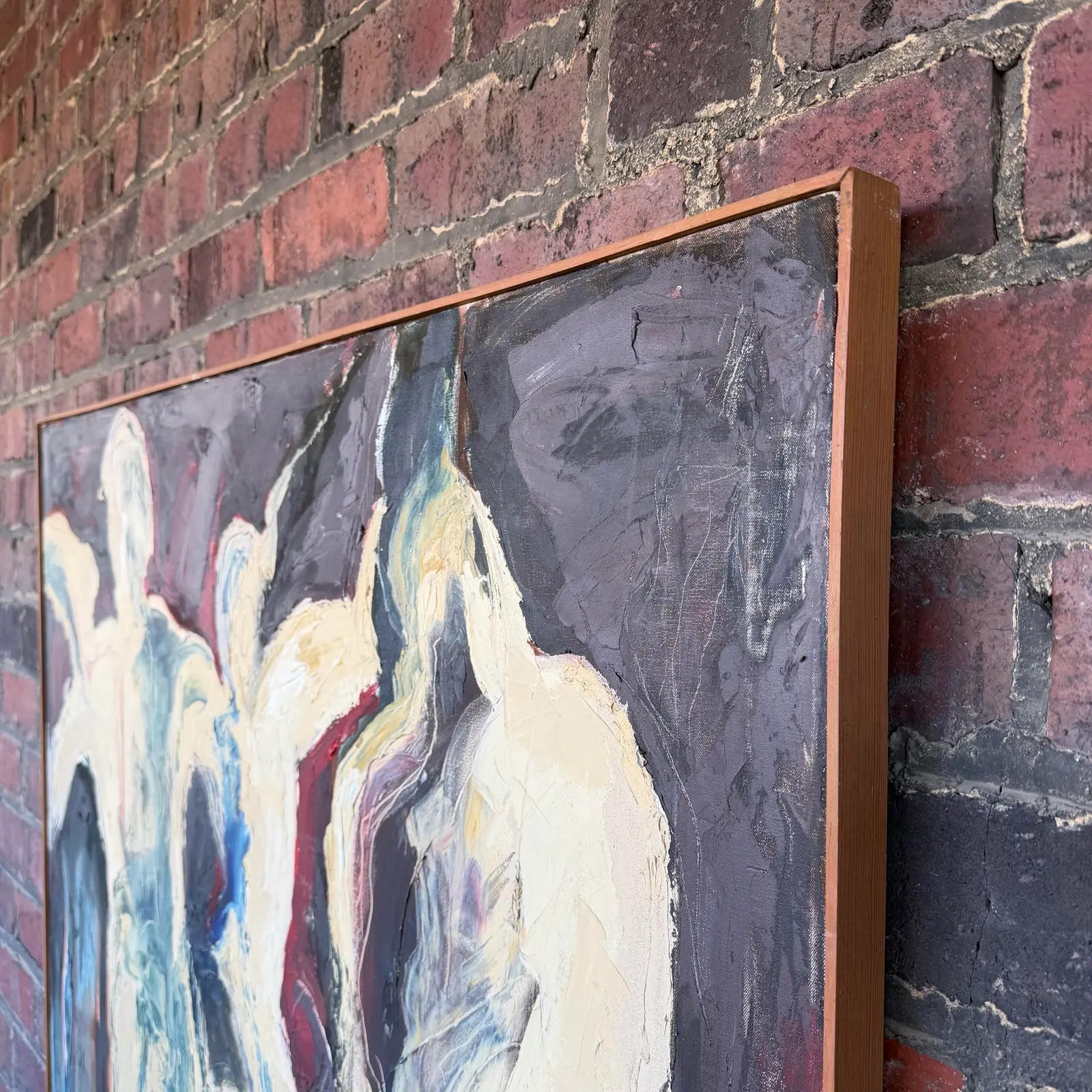 Barbra White Abstract Figural Painting Painting