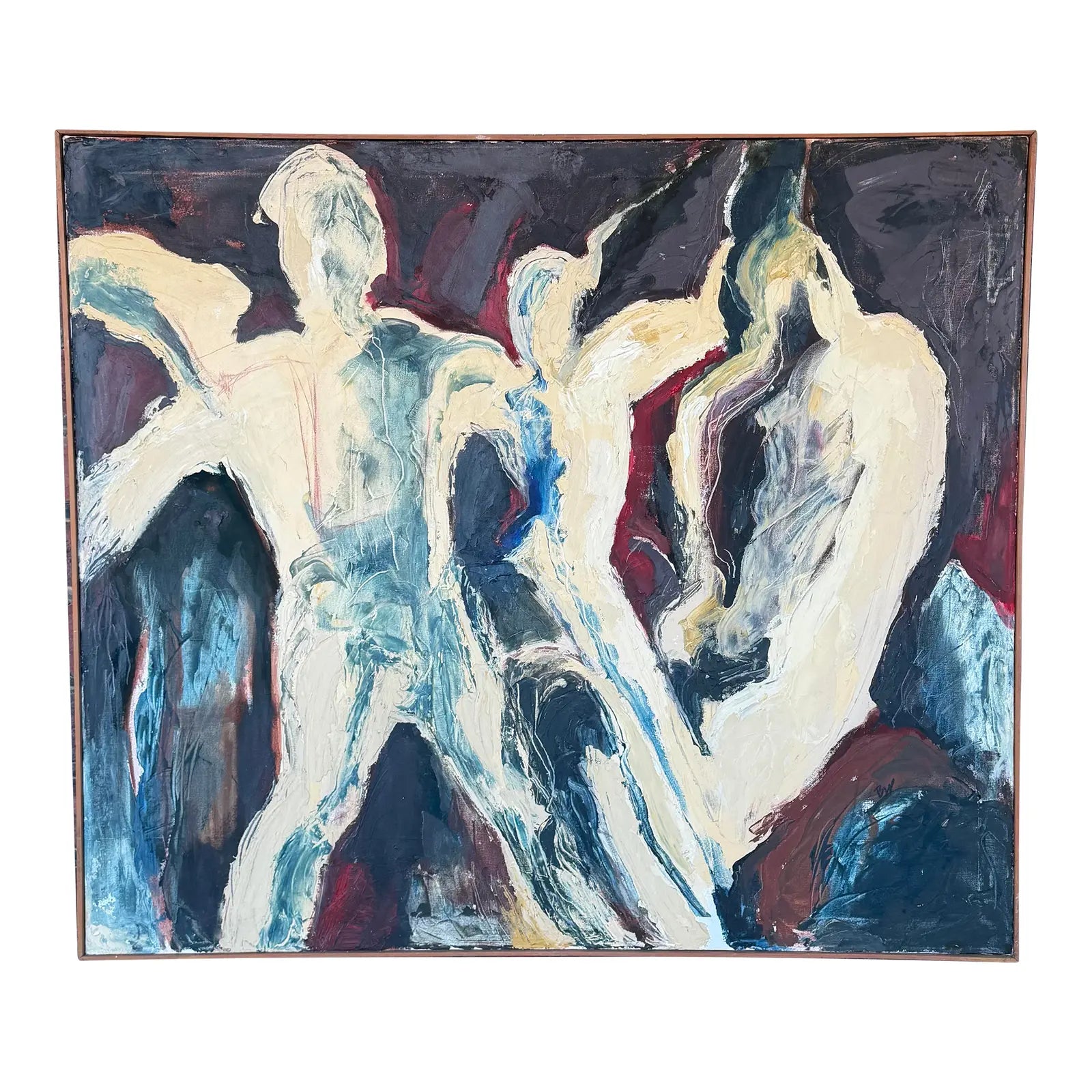 Barbra White Abstract Figural Painting Painting