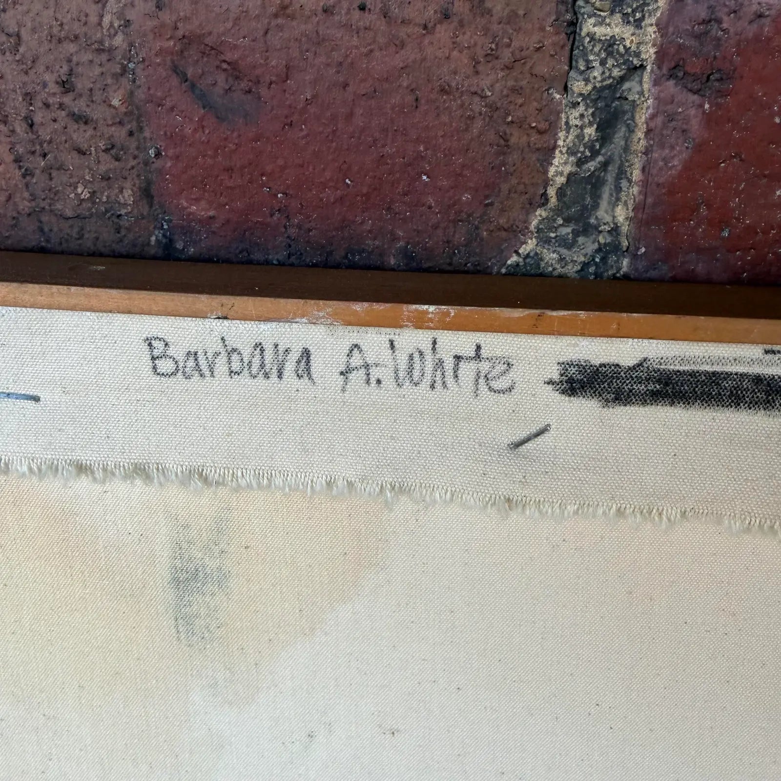 Barbra White Abstract Figural Painting Painting