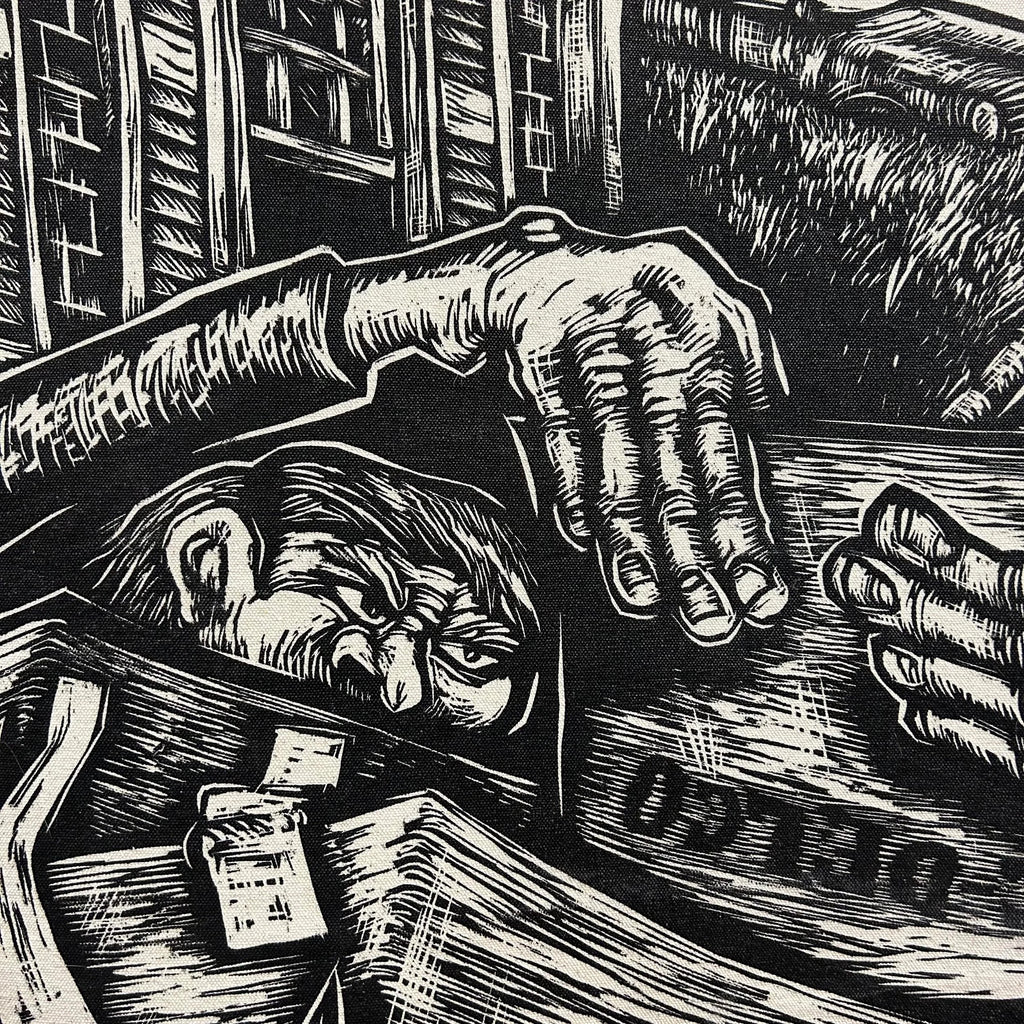 Barn Stormers David Ellis “We Built a Big-Ass Cardboard Goat” Giant Block Print