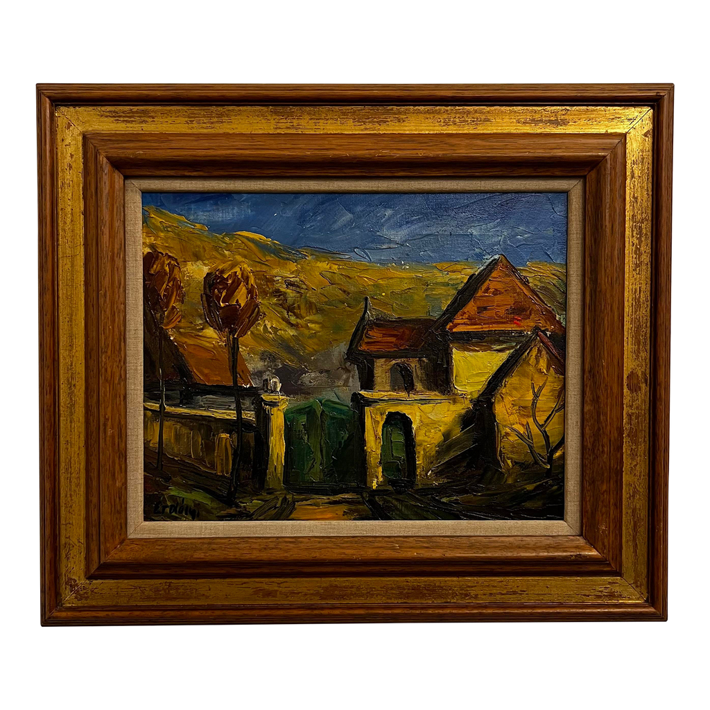 Béla Erdélyi Landscape Cityscape Painting Framed