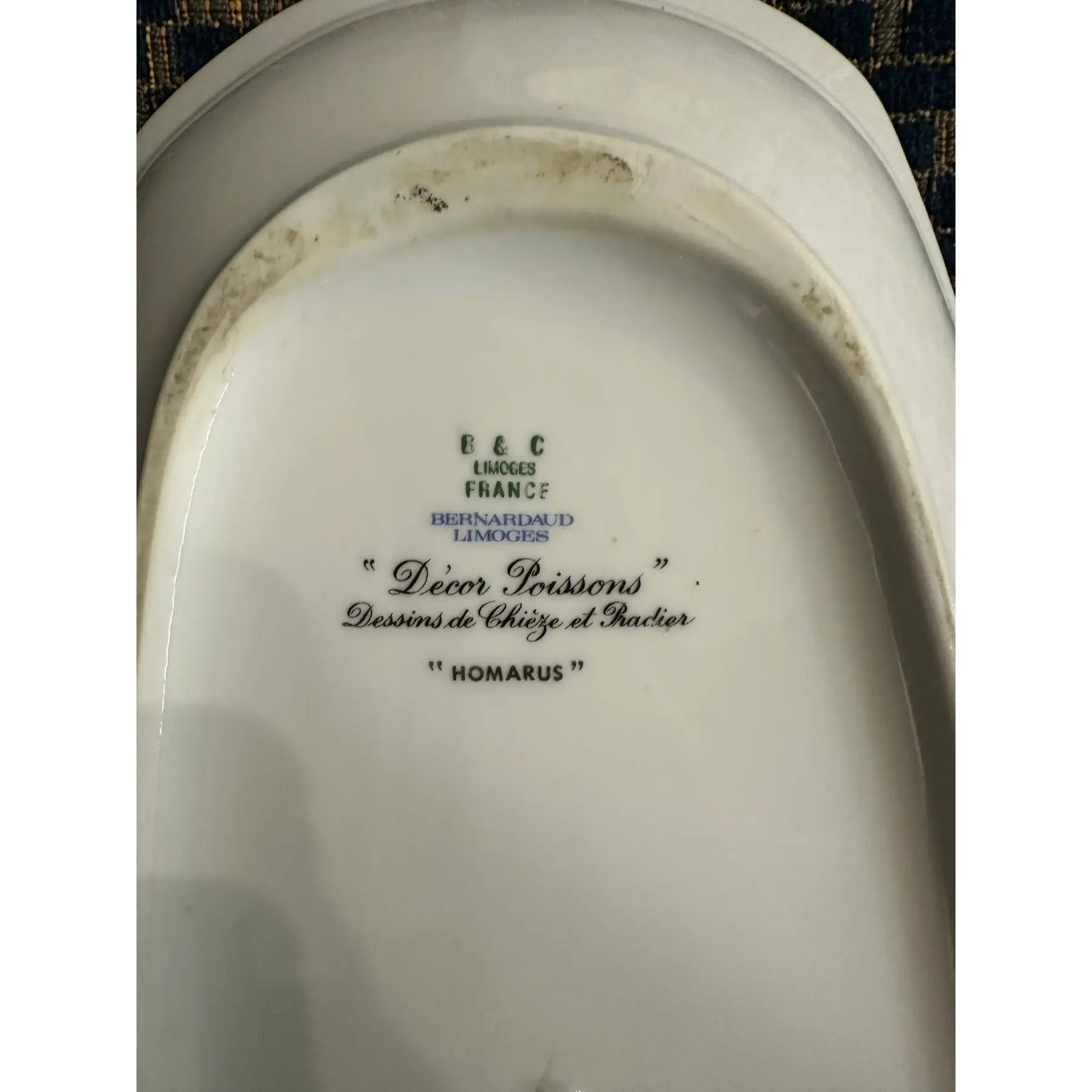 Bernard and Limoges “Homerus” Lobster Ceramic Serving Dish