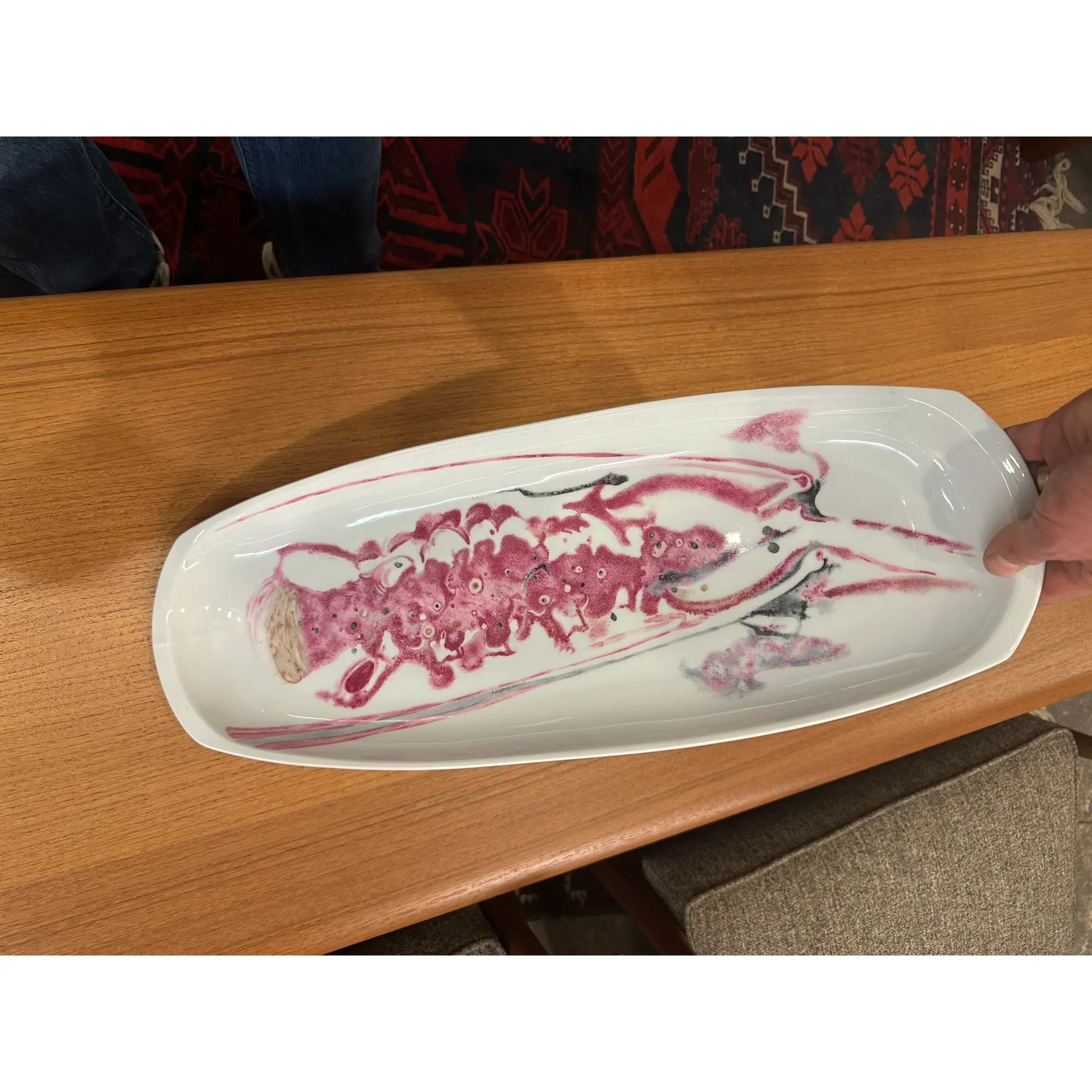 Bernard and Limoges “Homerus” Lobster Ceramic Serving Dish