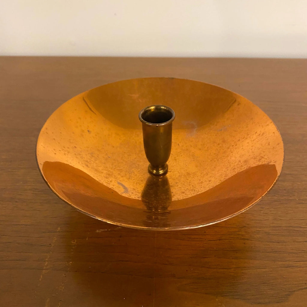 Bernie Cooper Copper Candle Holders Signed