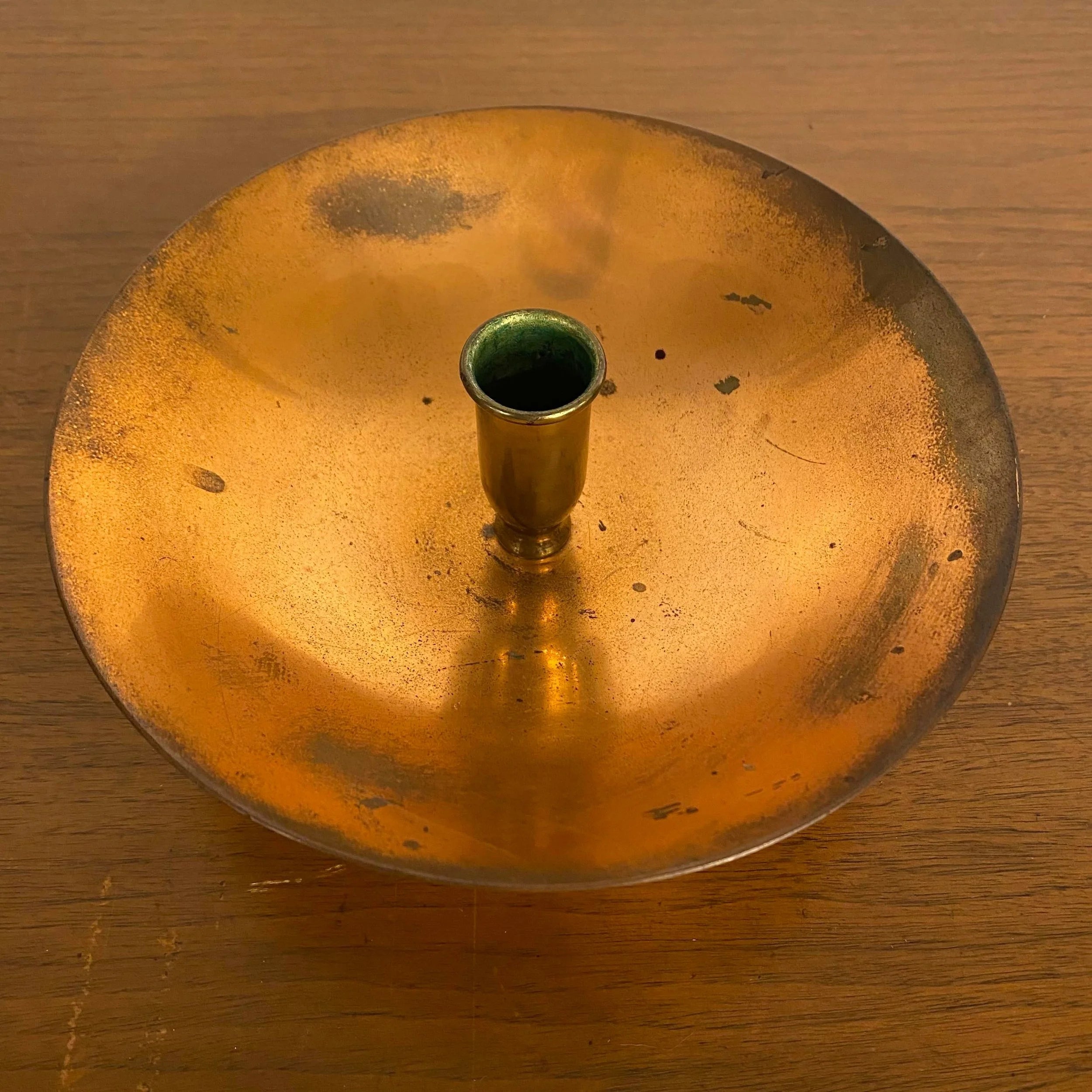 Bernie Cooper Copper Candle Holders Signed