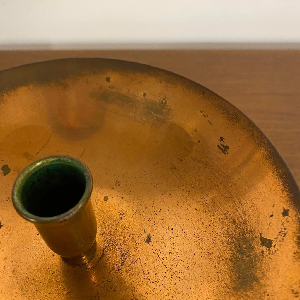 Bernie Cooper Copper Candle Holders Signed