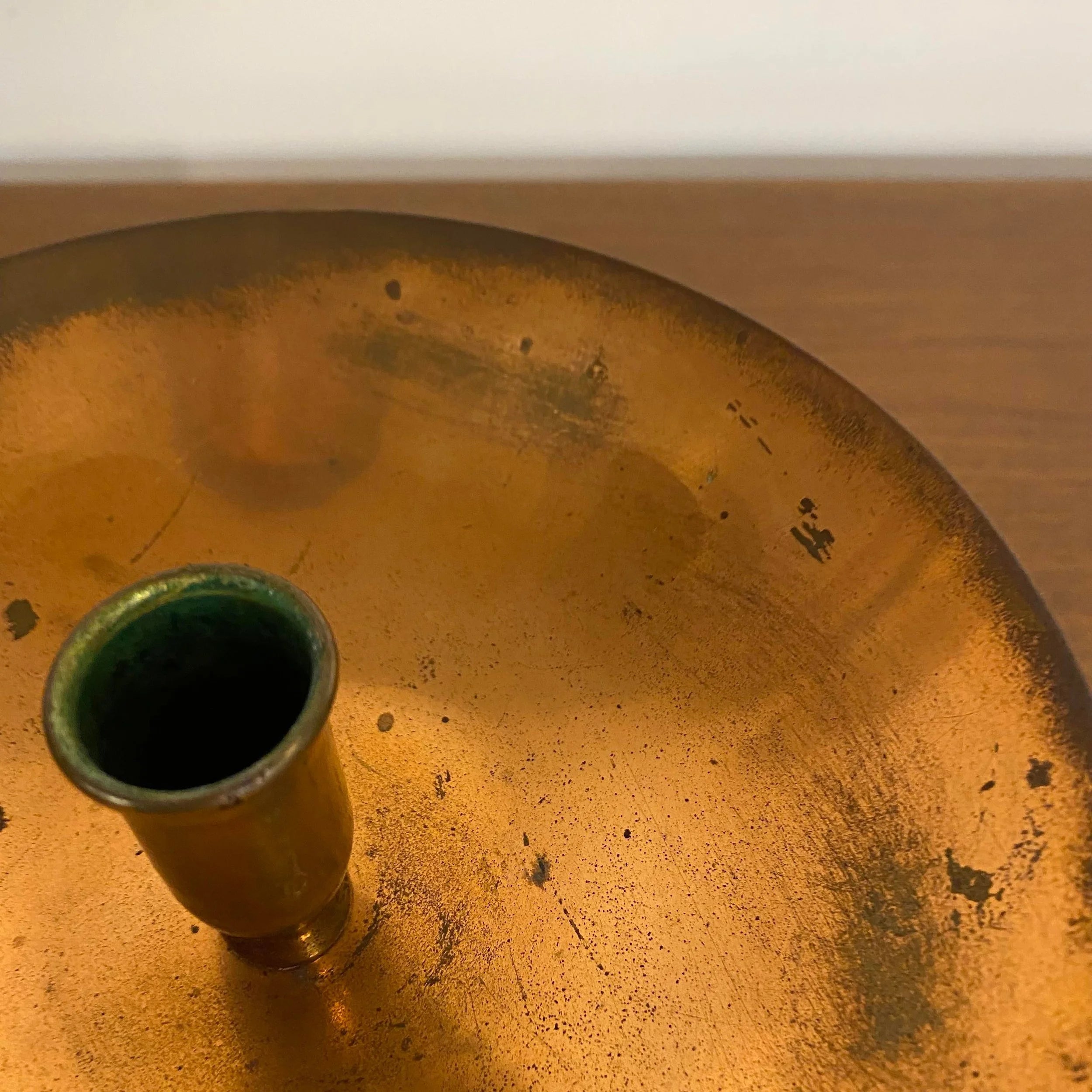 Bernie Cooper Copper Candle Holders Signed