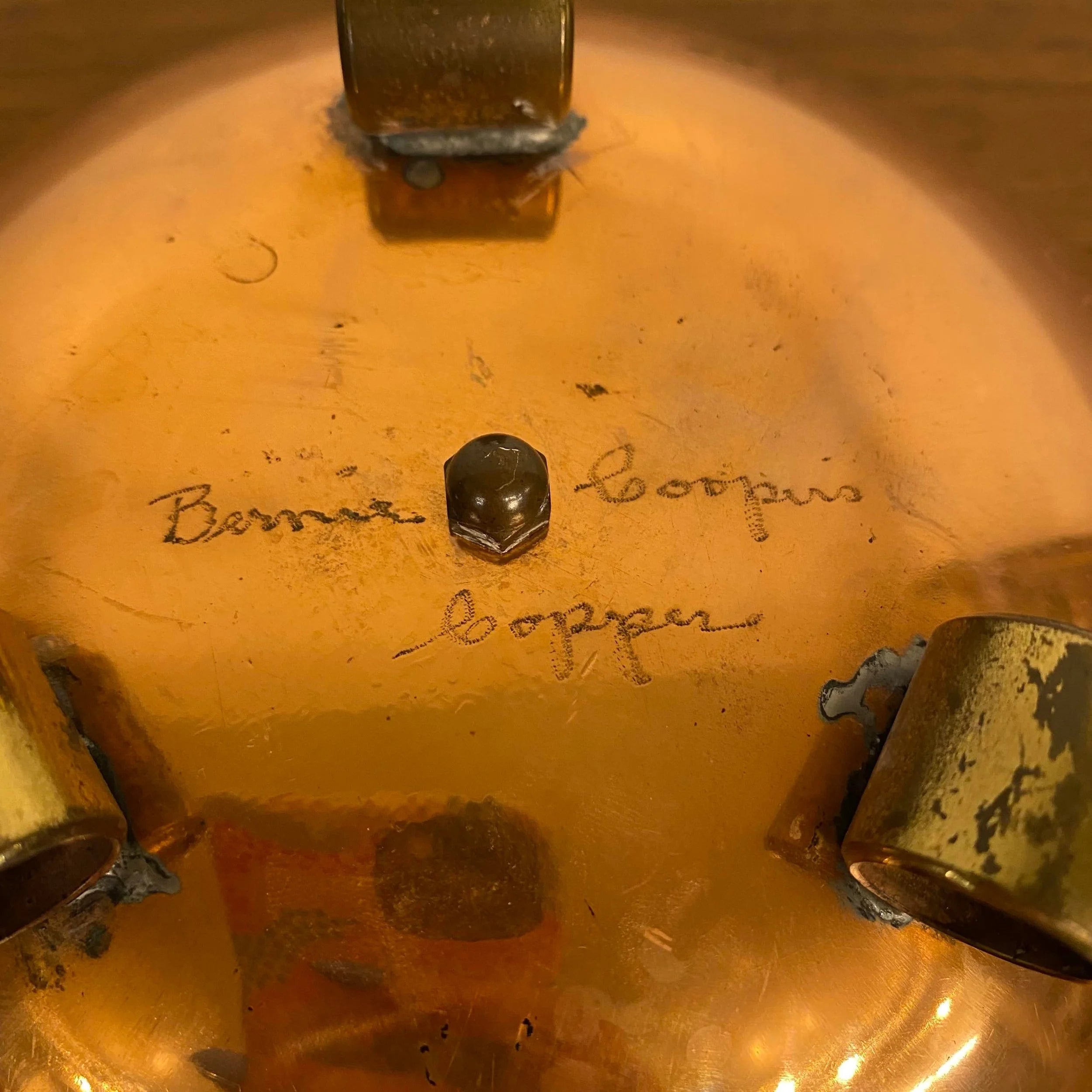 Bernie Cooper Copper Candle Holders Signed