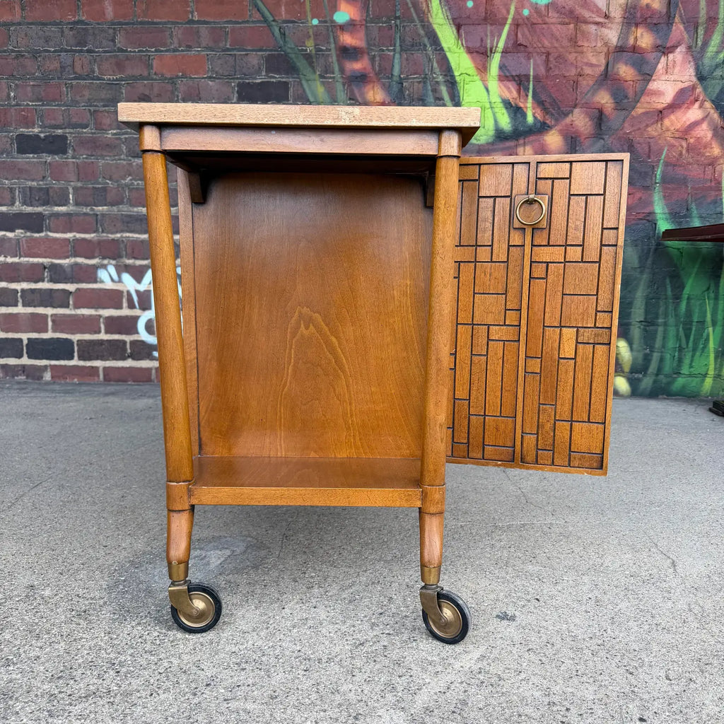 Bert England for Johnson Furniture Retailed Through John Stuart Inc Bar Cart