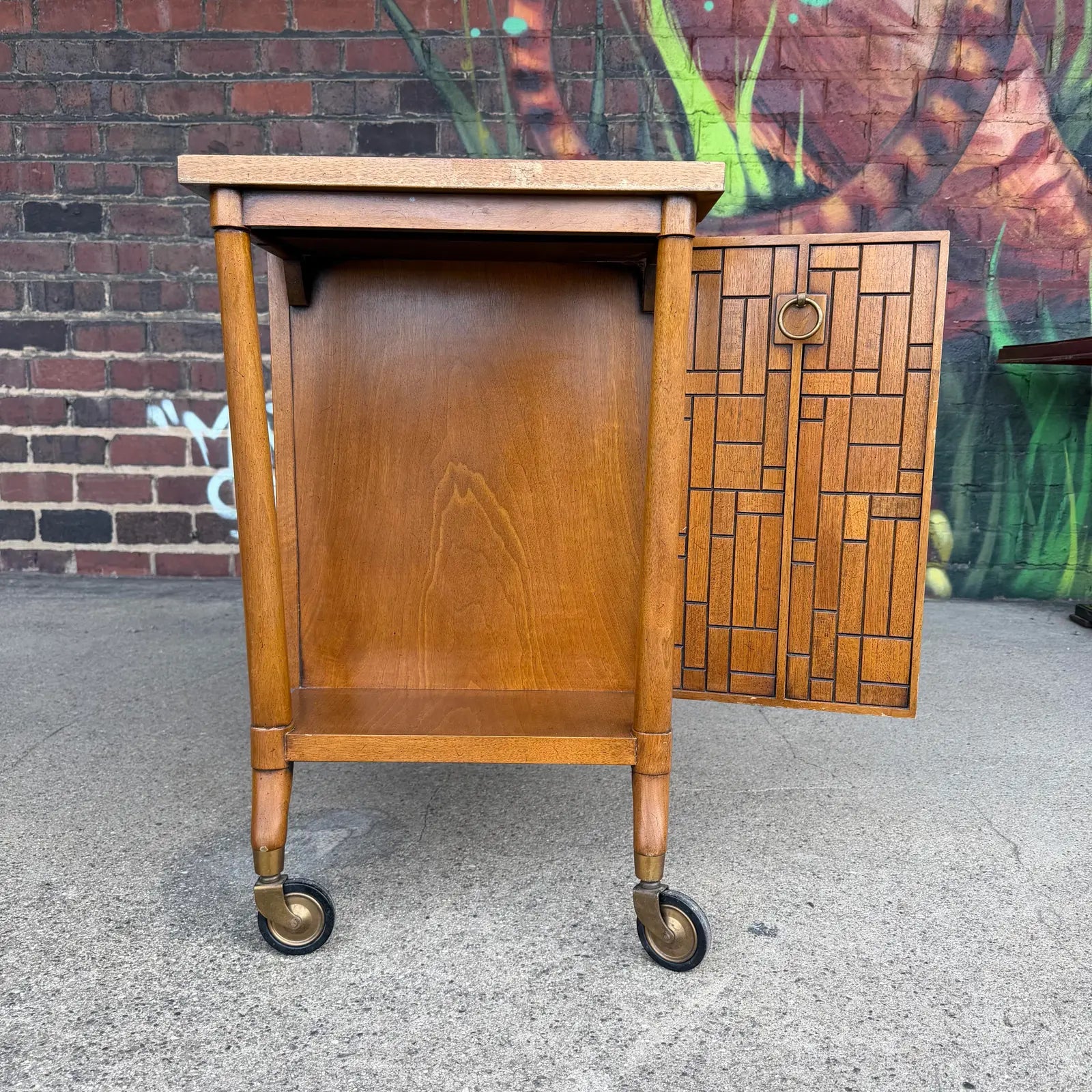 Bert England for Johnson Furniture Retailed Through John Stuart Inc Bar Cart