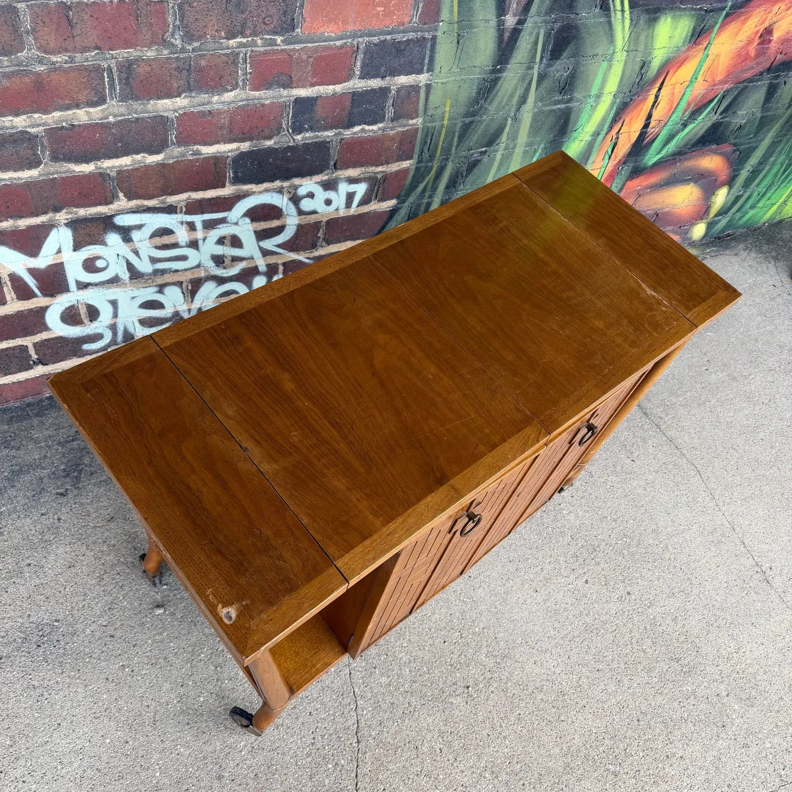 Bert England for Johnson Furniture Retailed Through John Stuart Inc Bar Cart