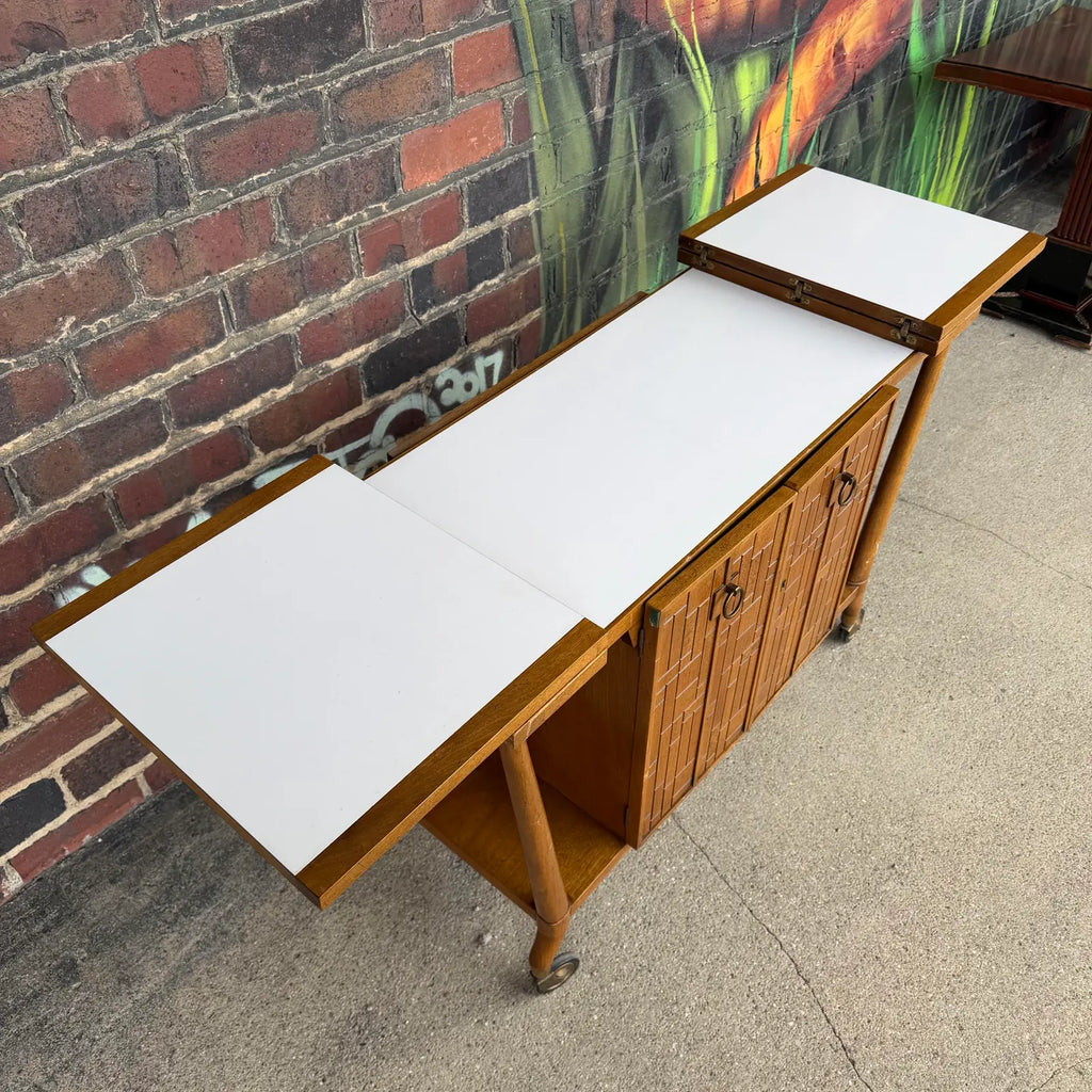 Bert England for Johnson Furniture Retailed Through John Stuart Inc Bar Cart