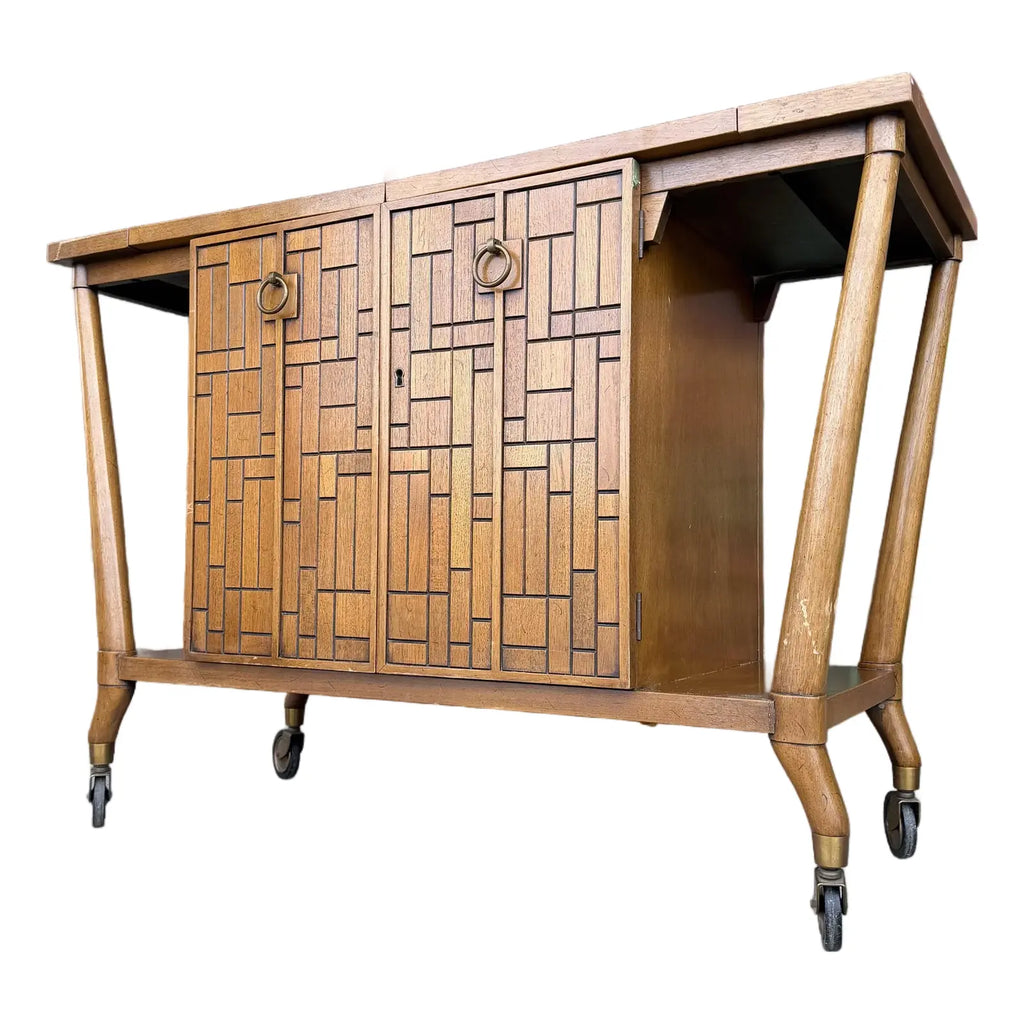 Bert England for Johnson Furniture Retailed Through John Stuart Inc Bar Cart