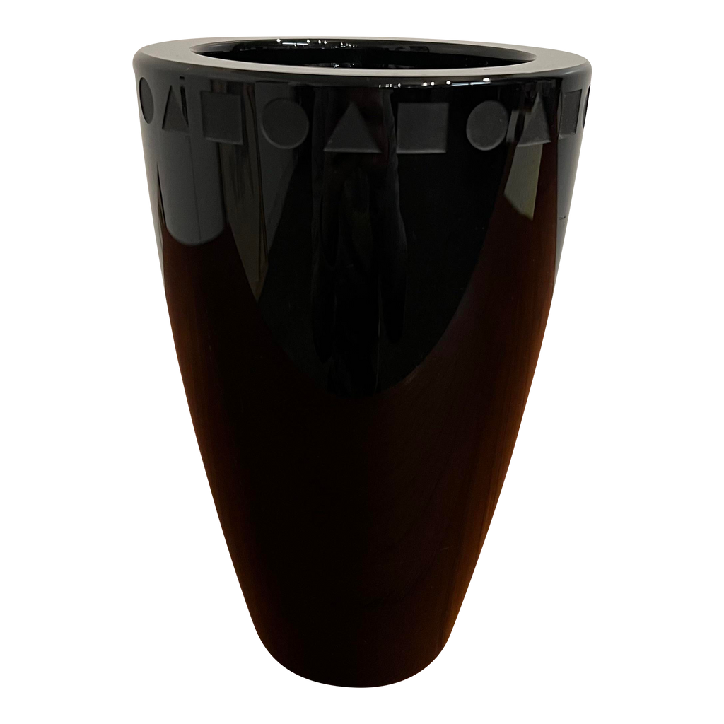 Black Sengai Vase by Ward Bennett for Sasaki