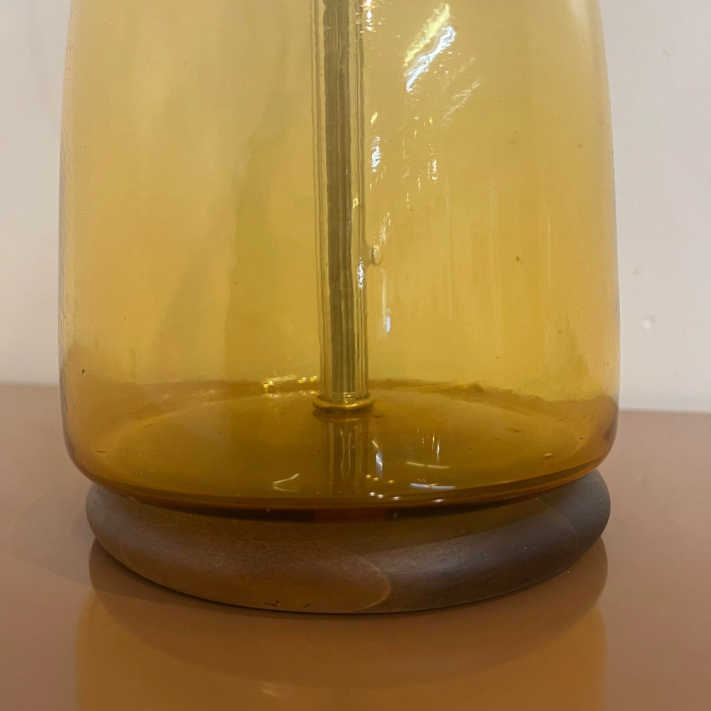 Blenko Glass Company Yellow Table Lamp