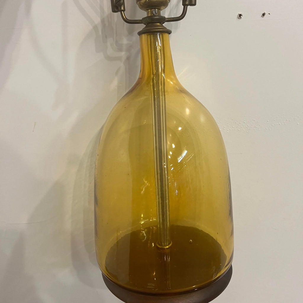 Blenko Glass Company Yellow Table Lamp