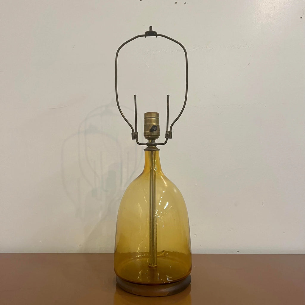 Blenko Glass Company Yellow Table Lamp