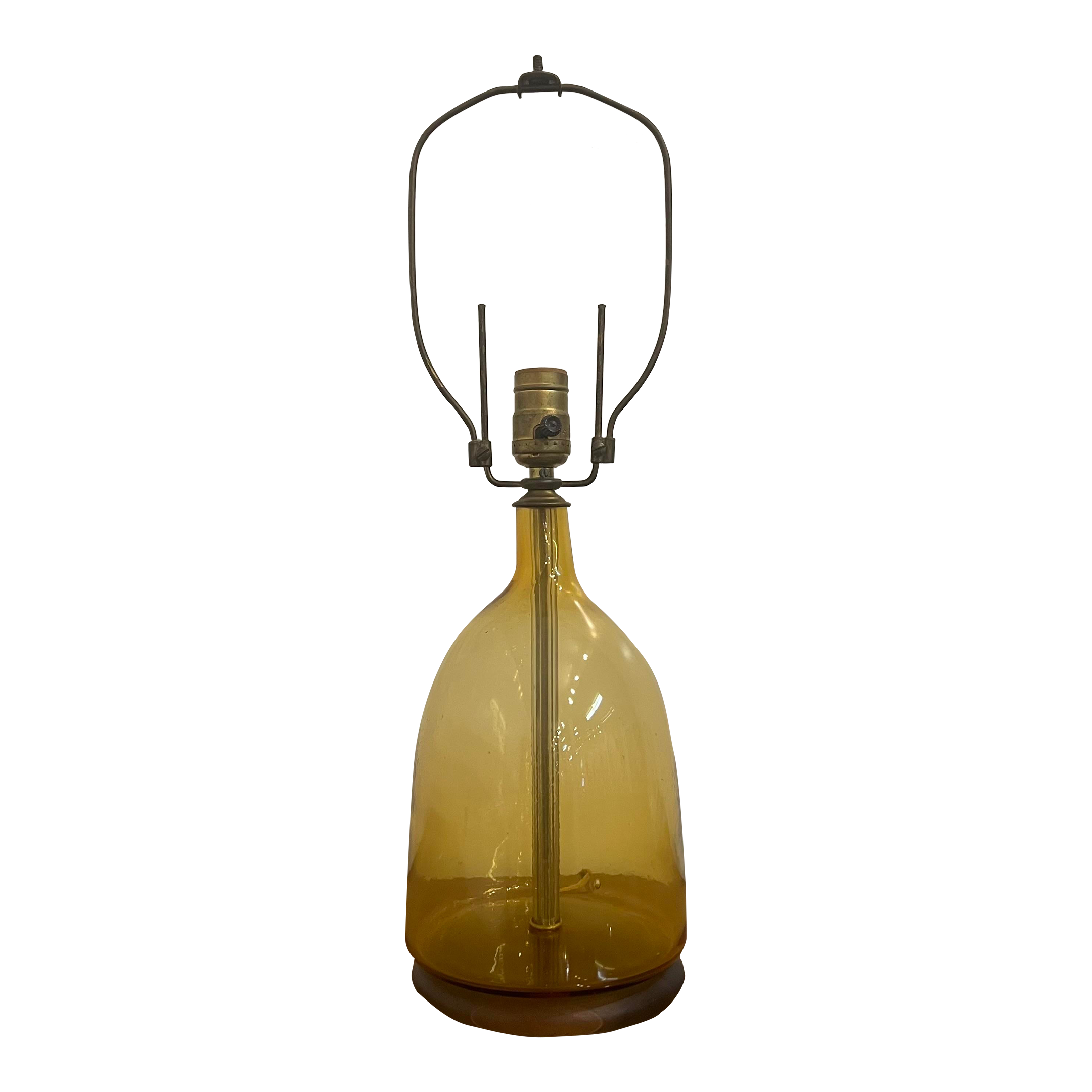 Blenko Glass Company Yellow Table Lamp