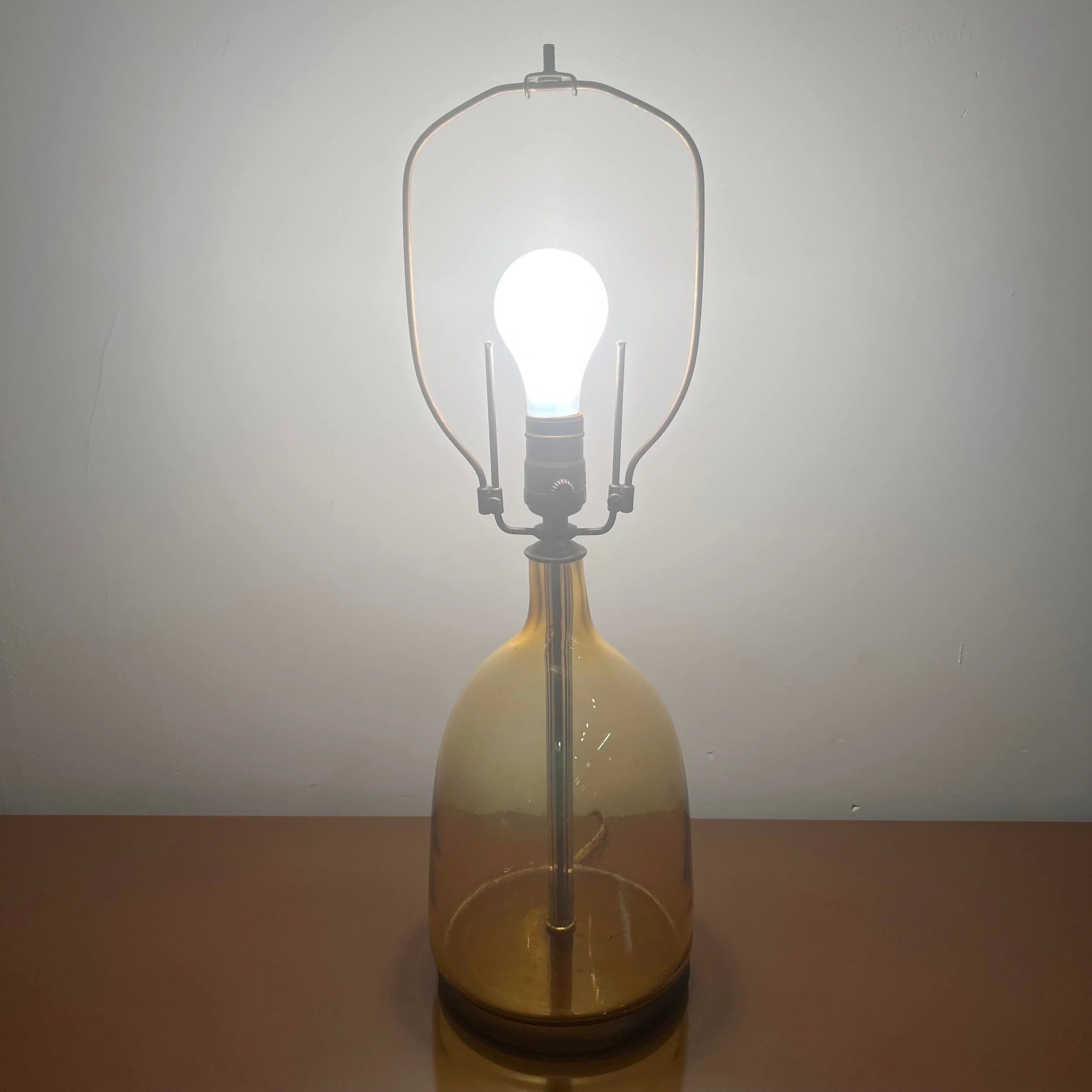 Blenko Glass Company Yellow Table Lamp