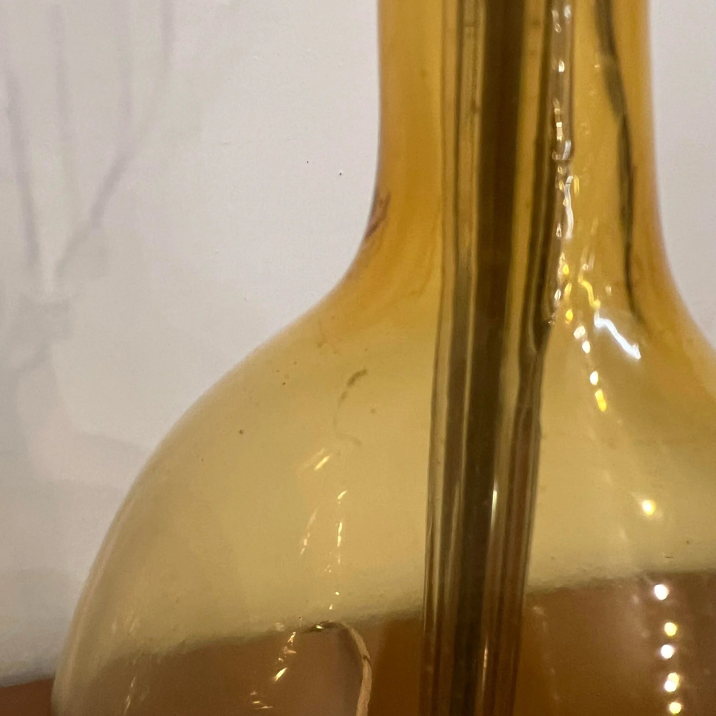 Blenko Glass Company Yellow Table Lamp