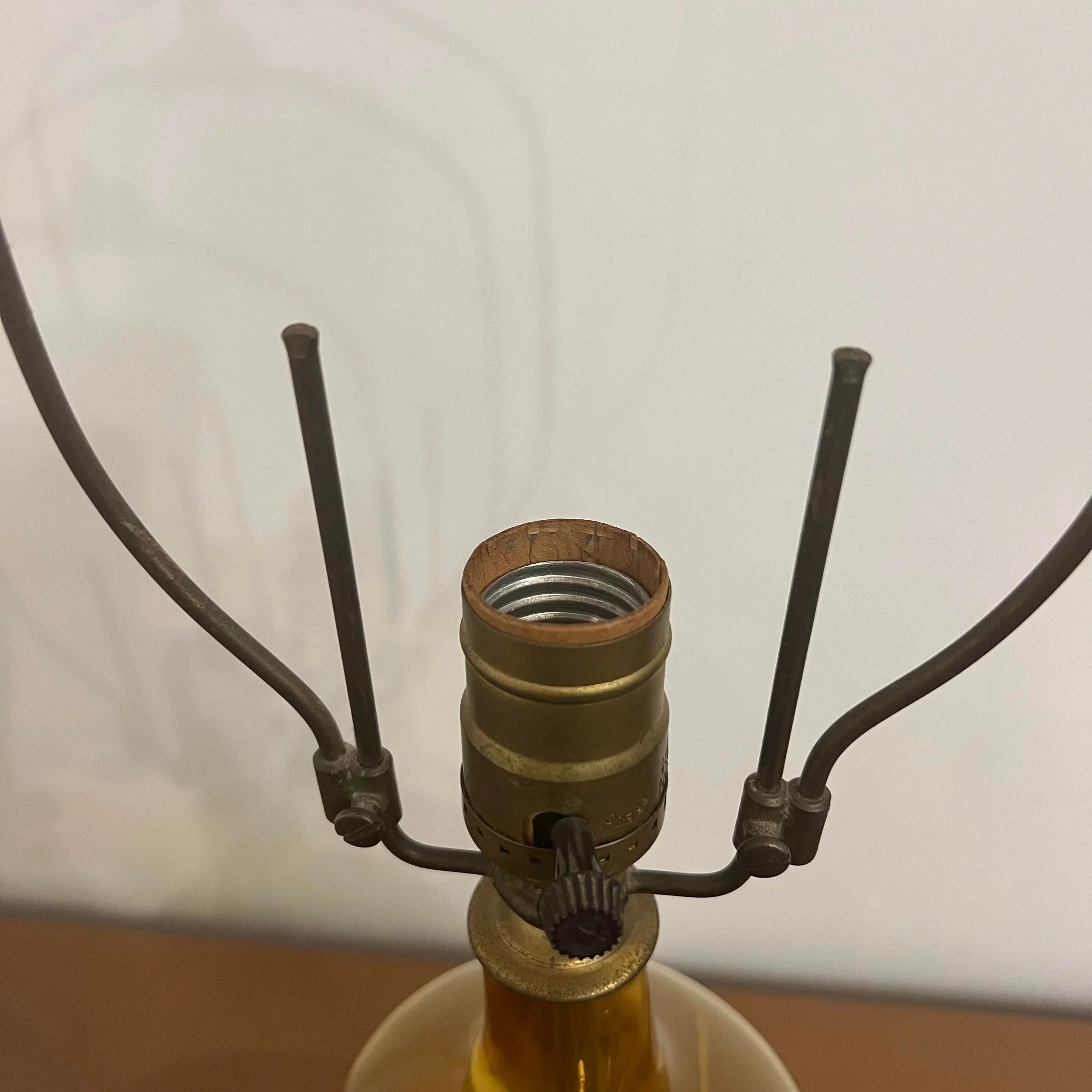 Blenko Glass Company Yellow Table Lamp
